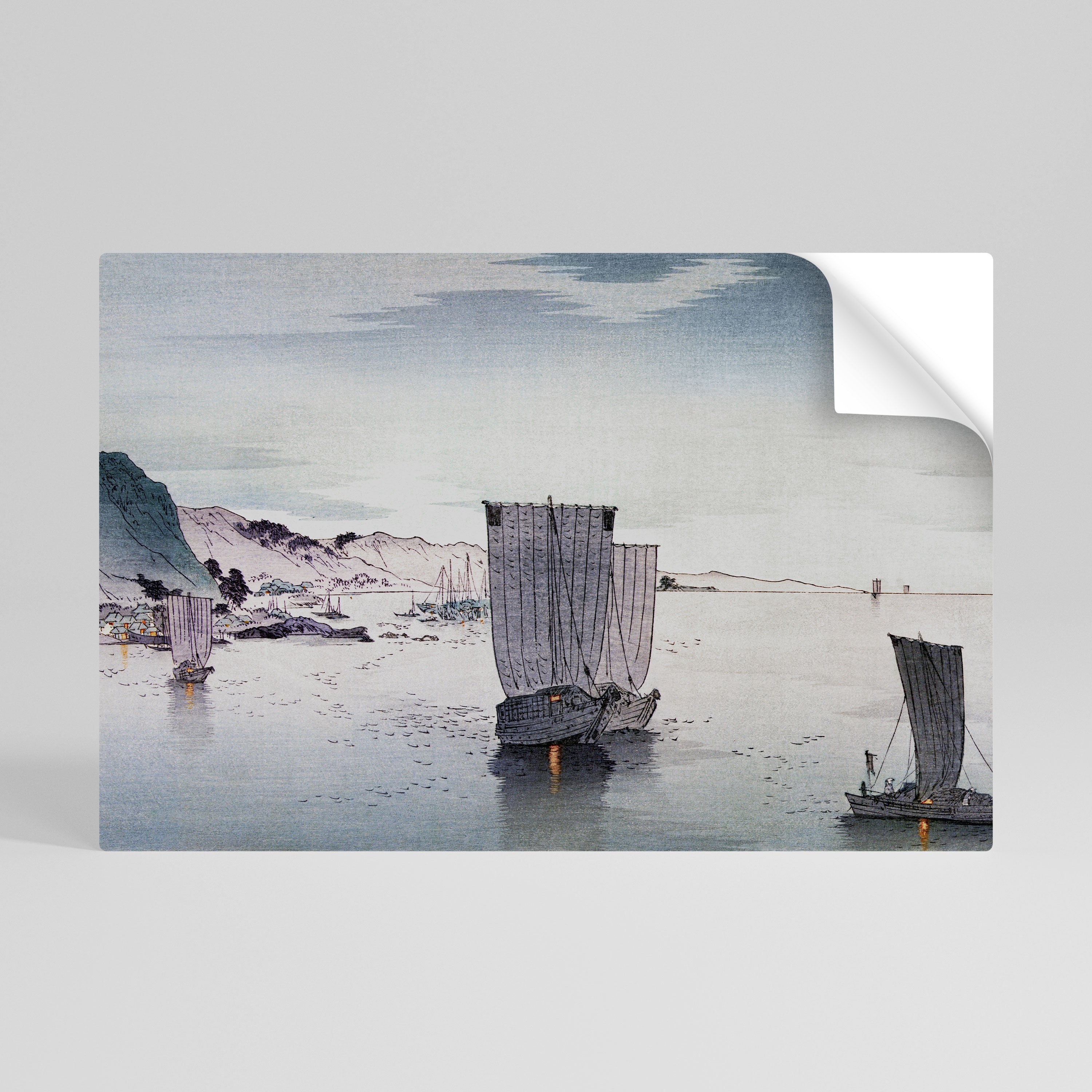 Póster horizontal autoadhesivo Yūgure no Hansen