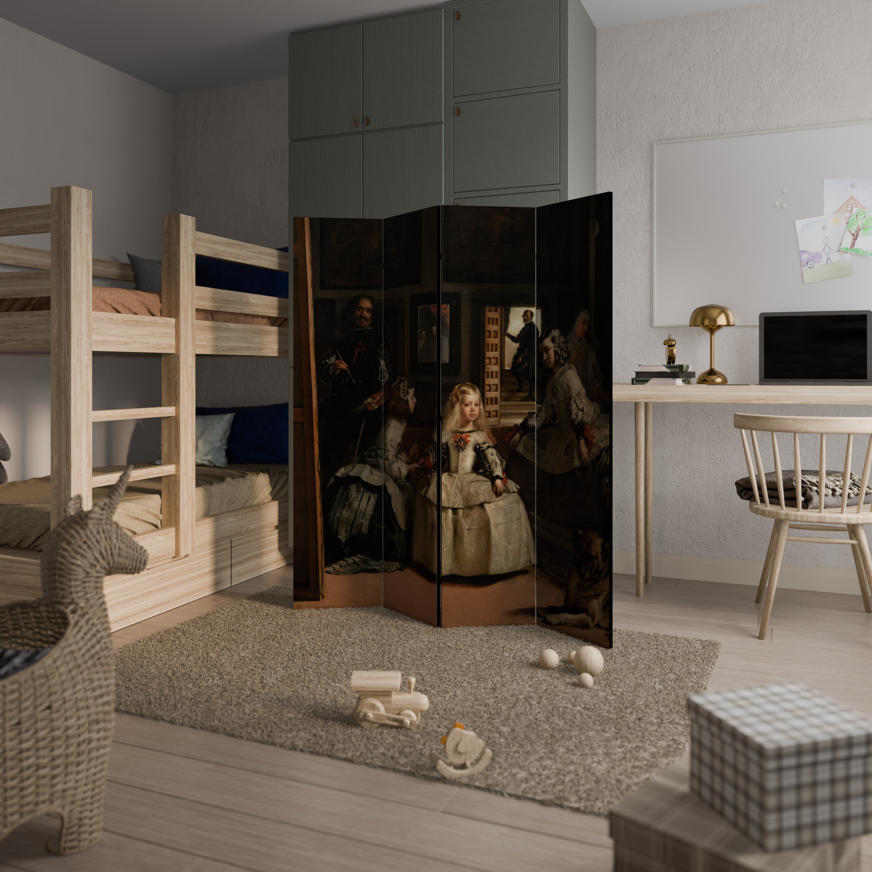 MYSTIQUE OF MOMENTS Decorative 4-Panel Room Divider