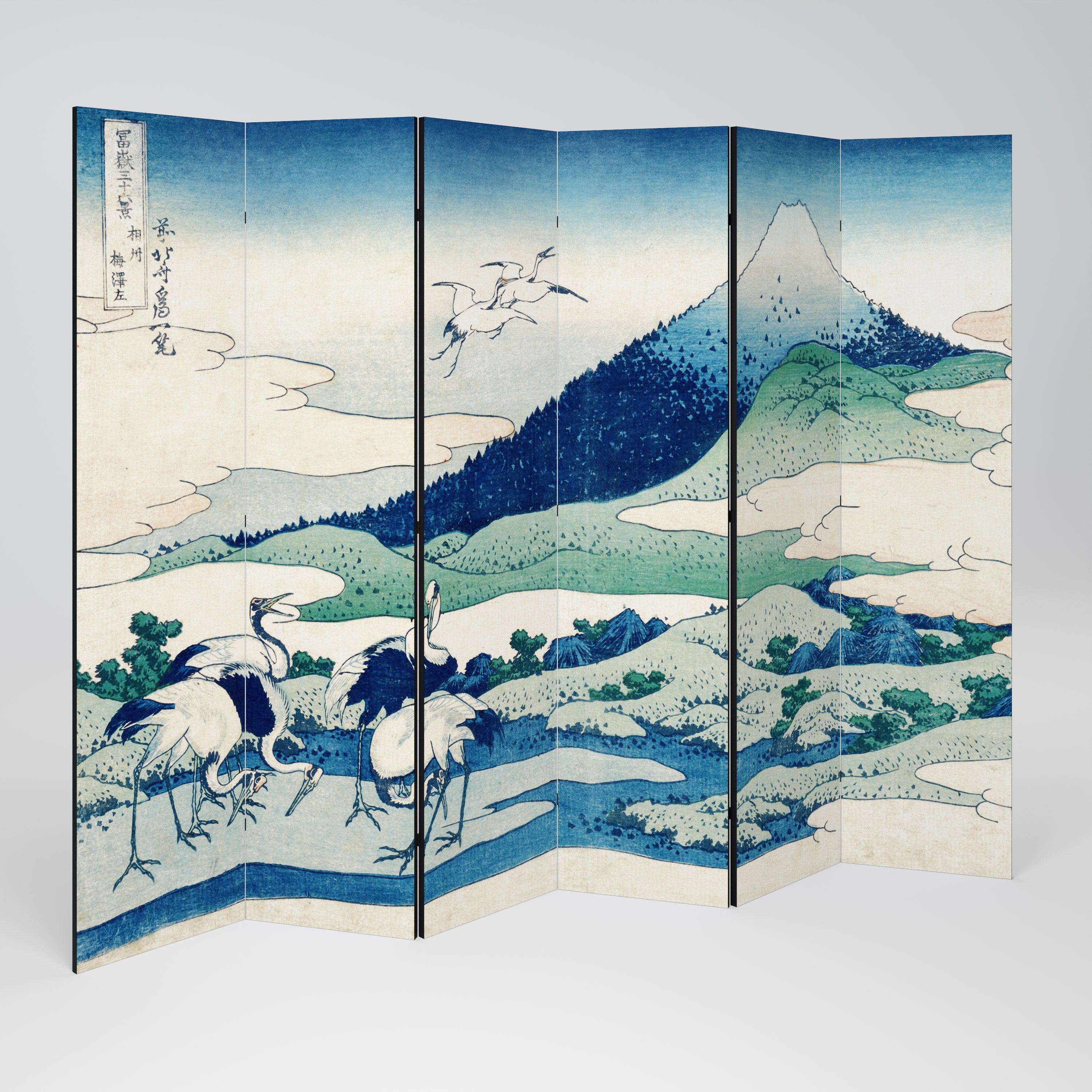 Biombo decorativo de 6 paneles UMEZAWA MANOR