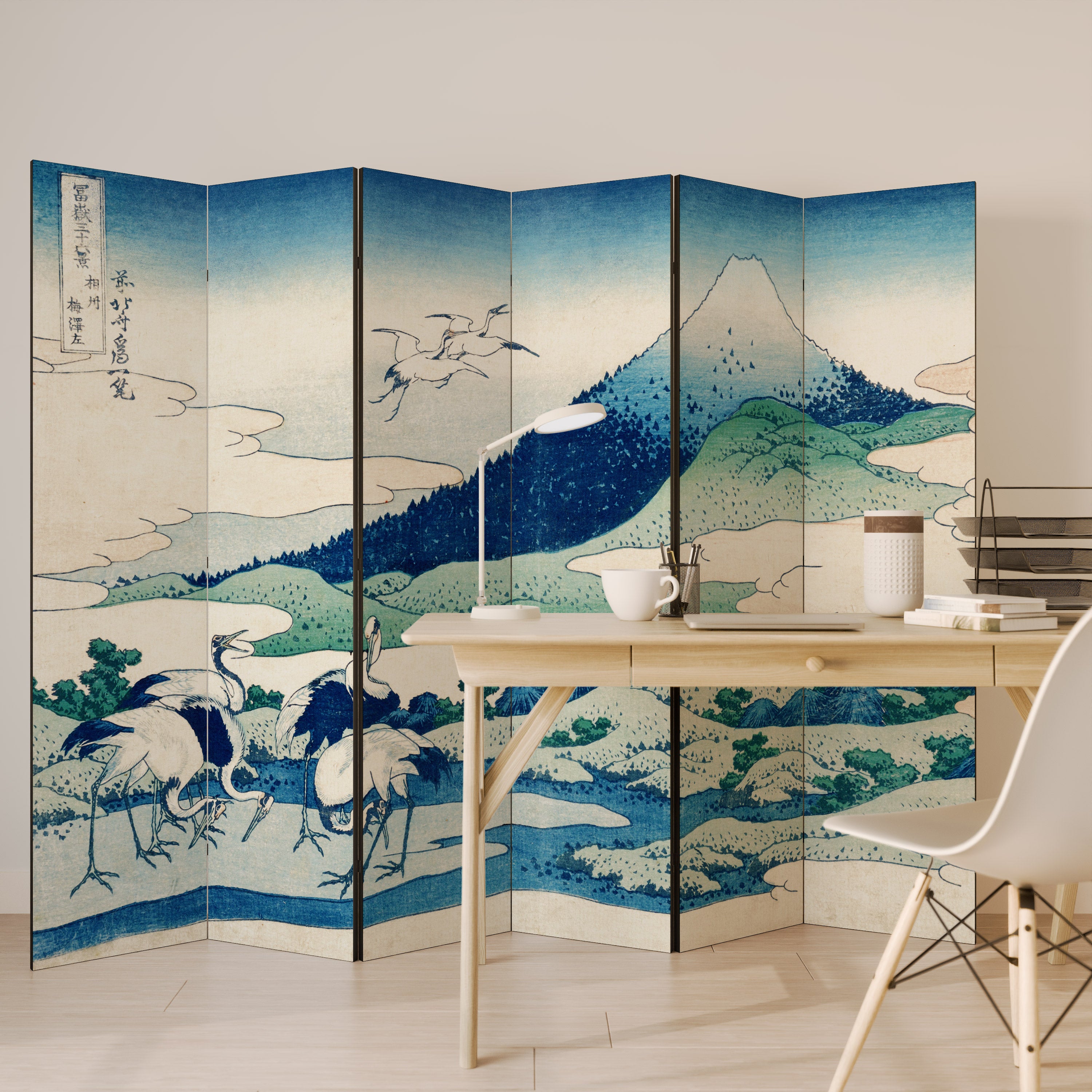 Biombo decorativo de 6 paneles UMEZAWA MANOR