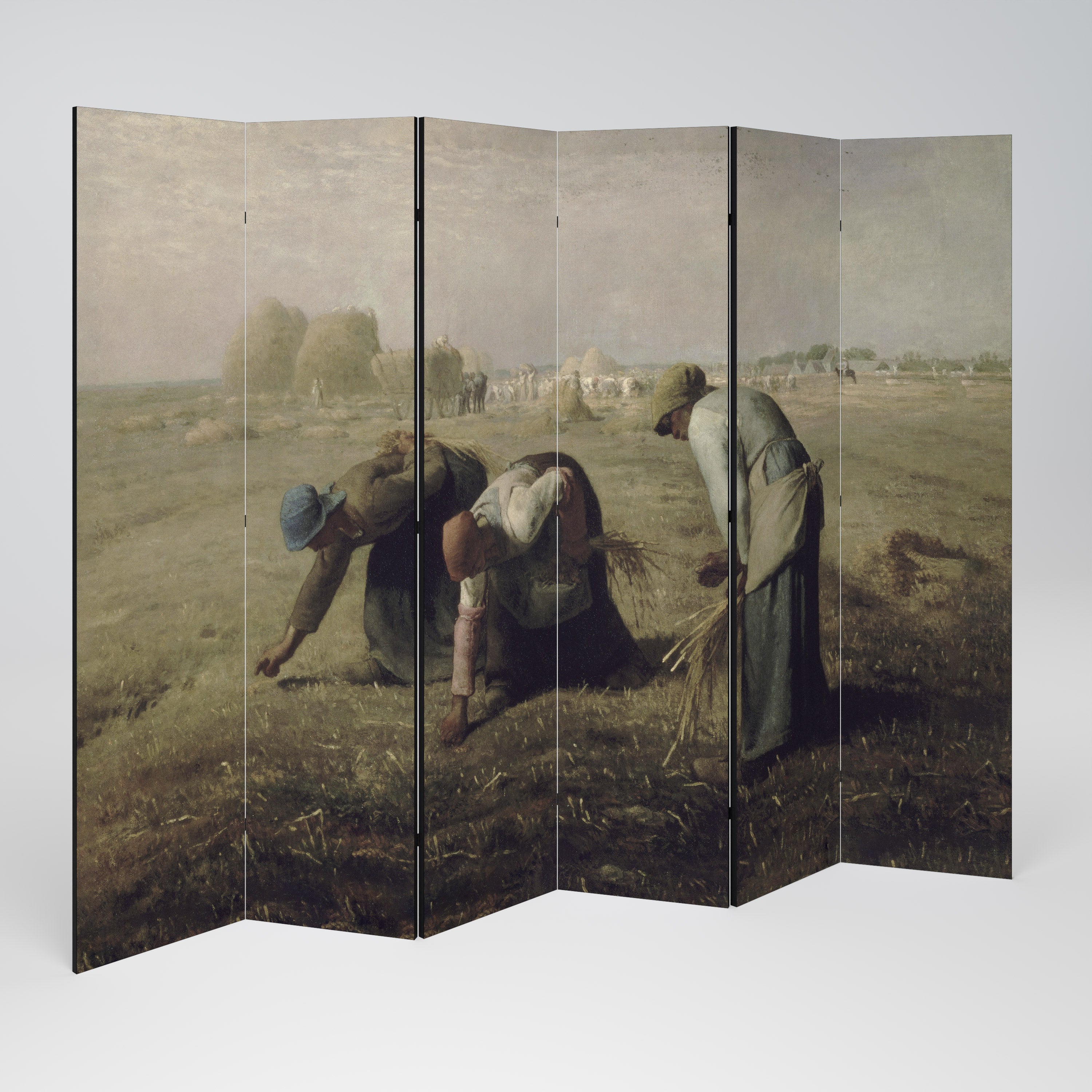 Biombo decorativo de 6 paneles THE GLEANERS