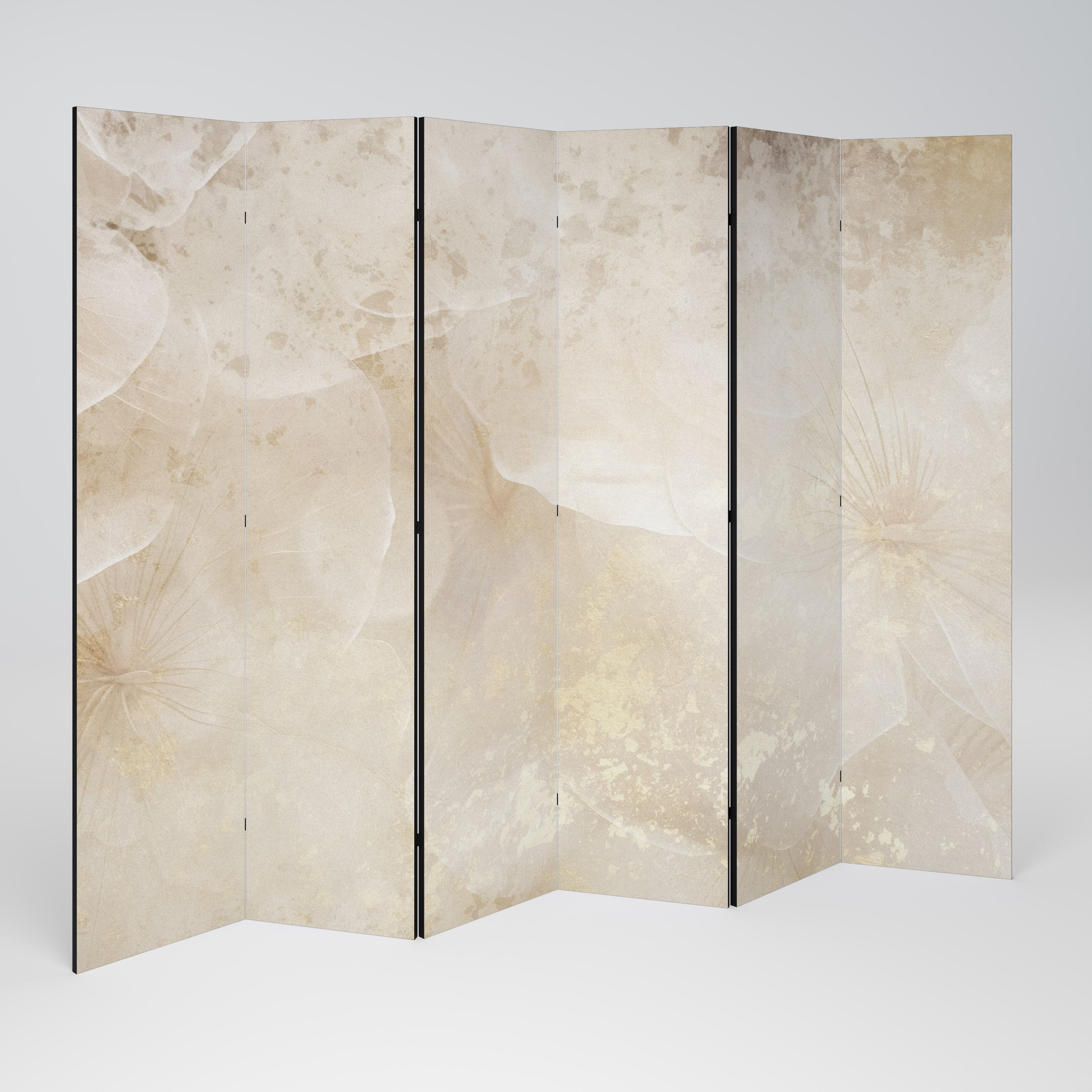 Biombo decorativo de 6 paneles PÉTALOS SUSURRANTES