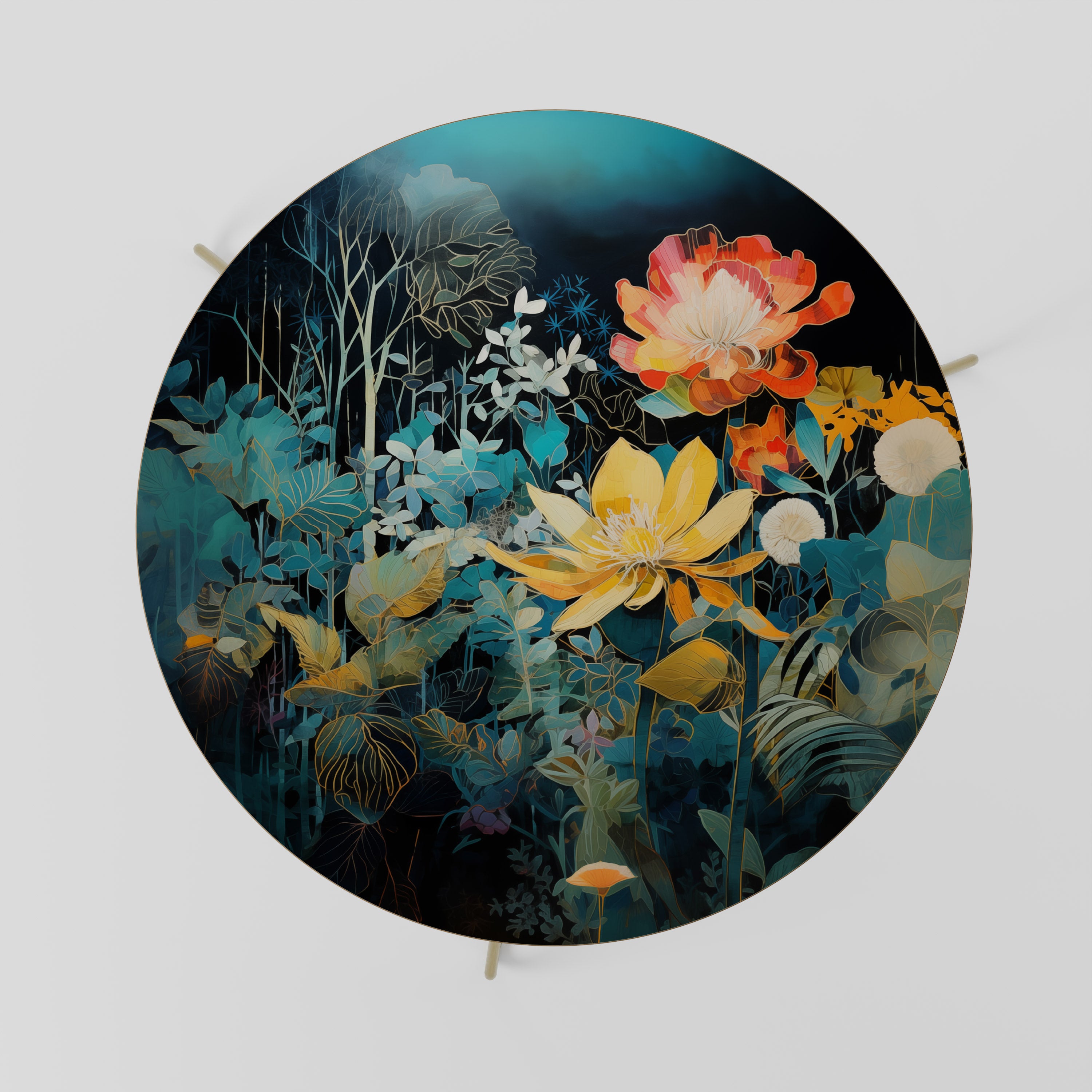 Mesa de centro MIDNIGHT FLOWERS 69