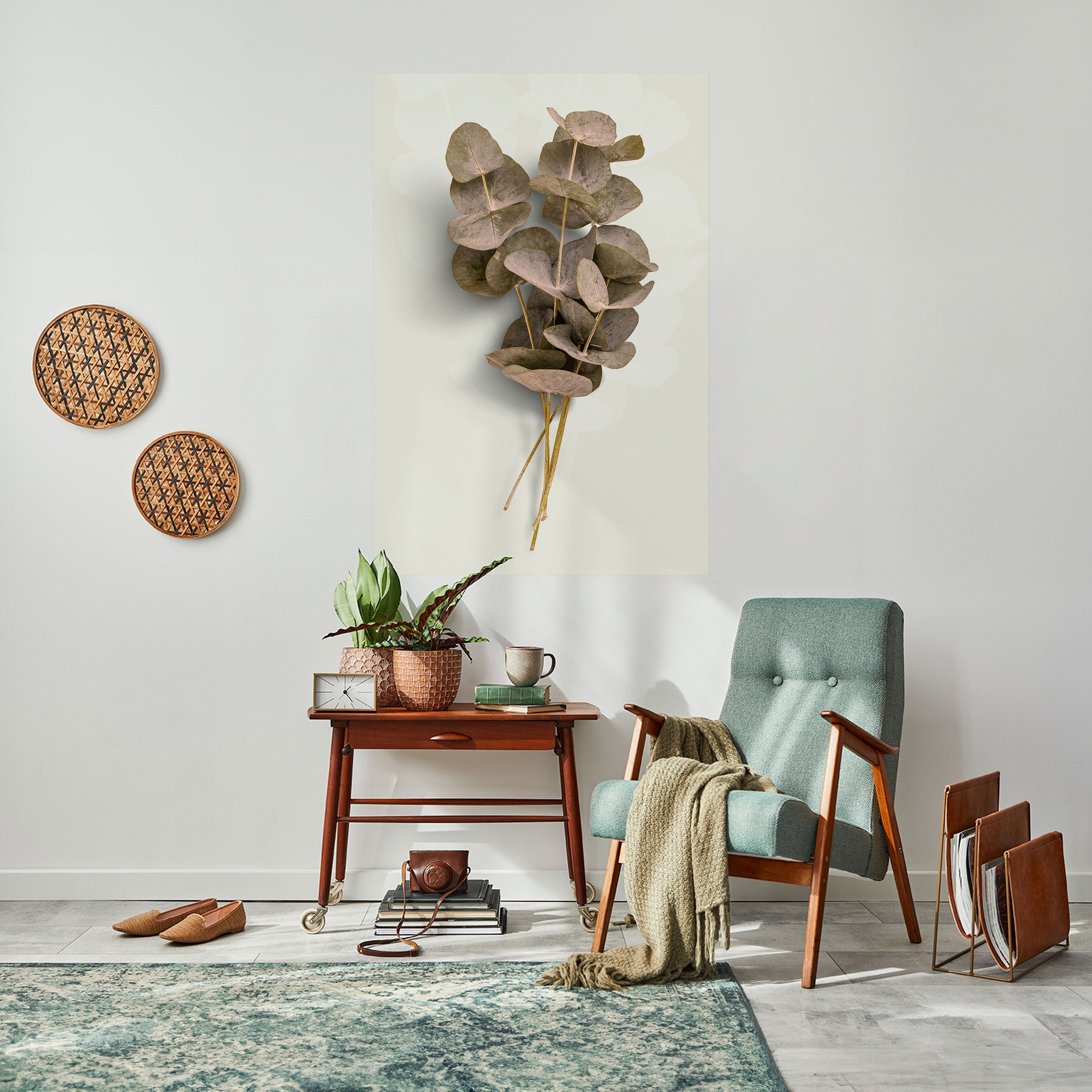 TIMELESS GREENERY Peel and Stick Vertical Poster