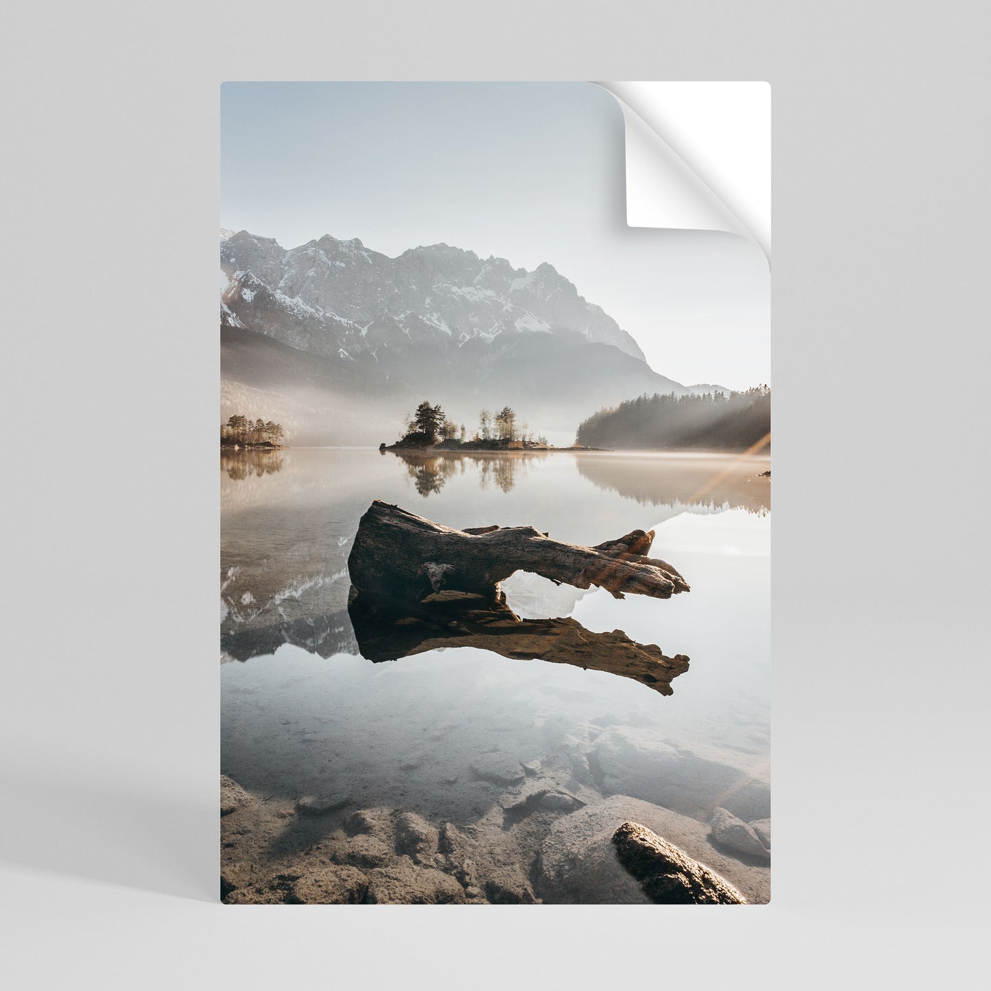SILENT WATERSCAPE Póster adhesivo vertical
