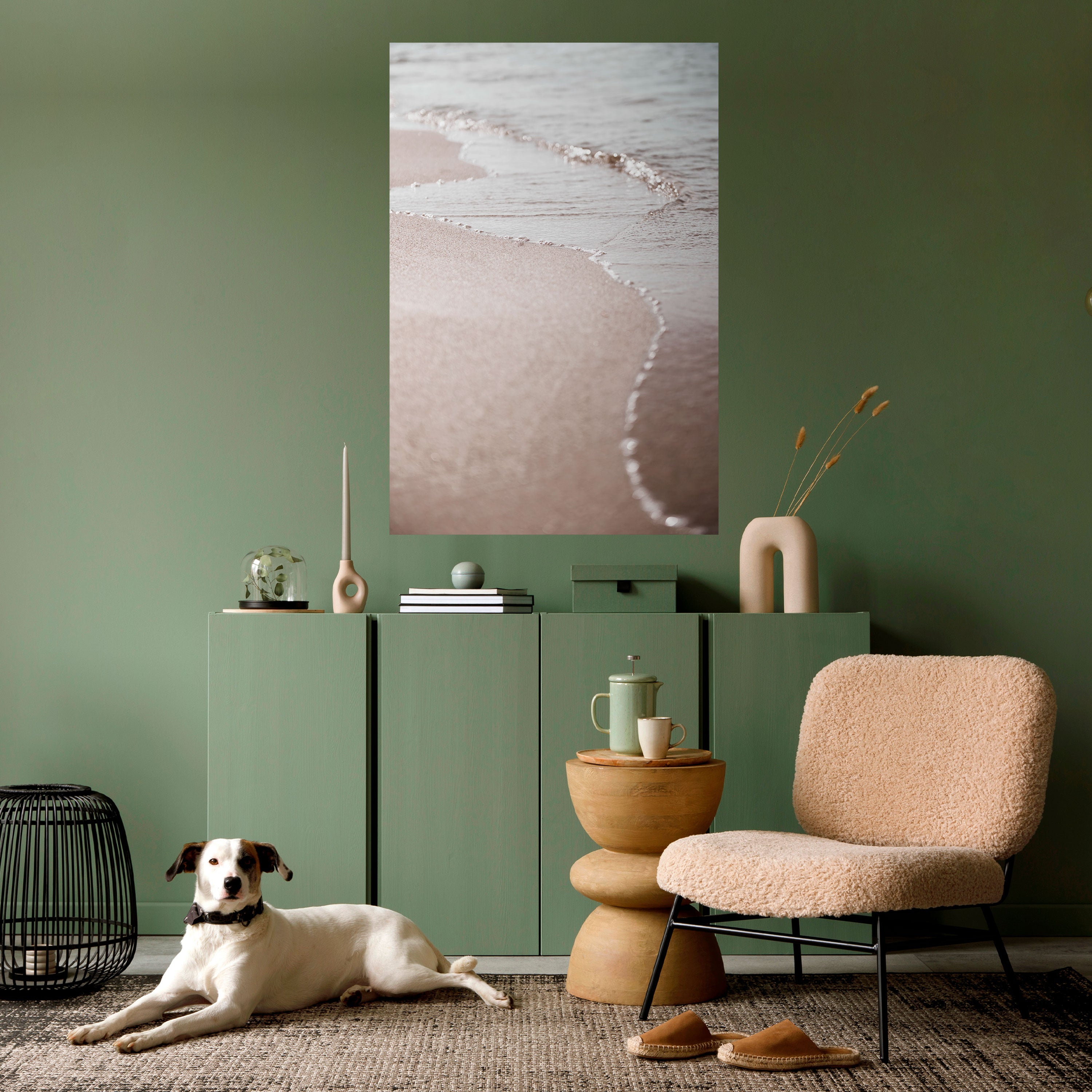 SILKEN SHORELINE DANCE Peel and Stick Vertical Poster