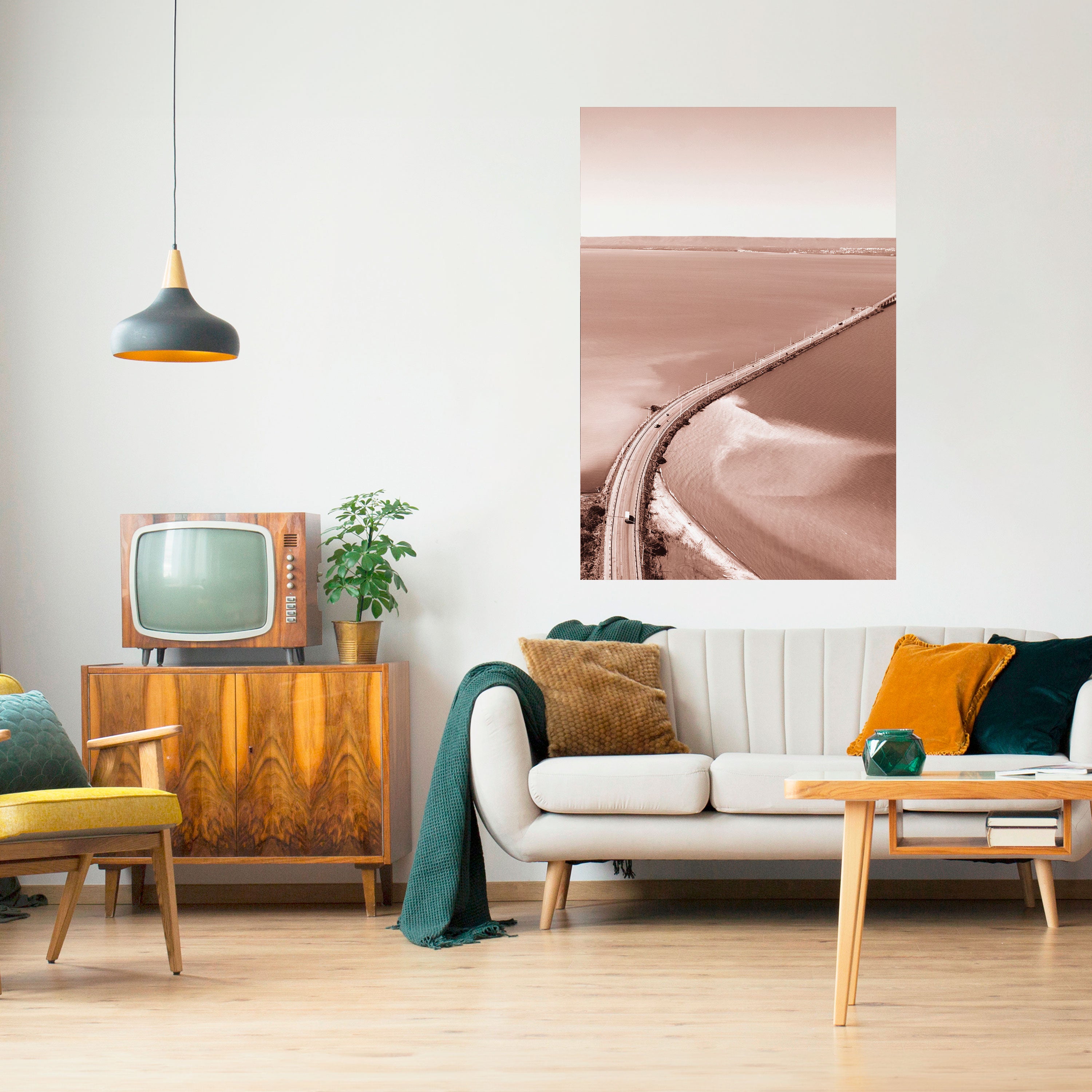 HORIZON BOUND JOURNEY Peel and Stick Vertical Poster