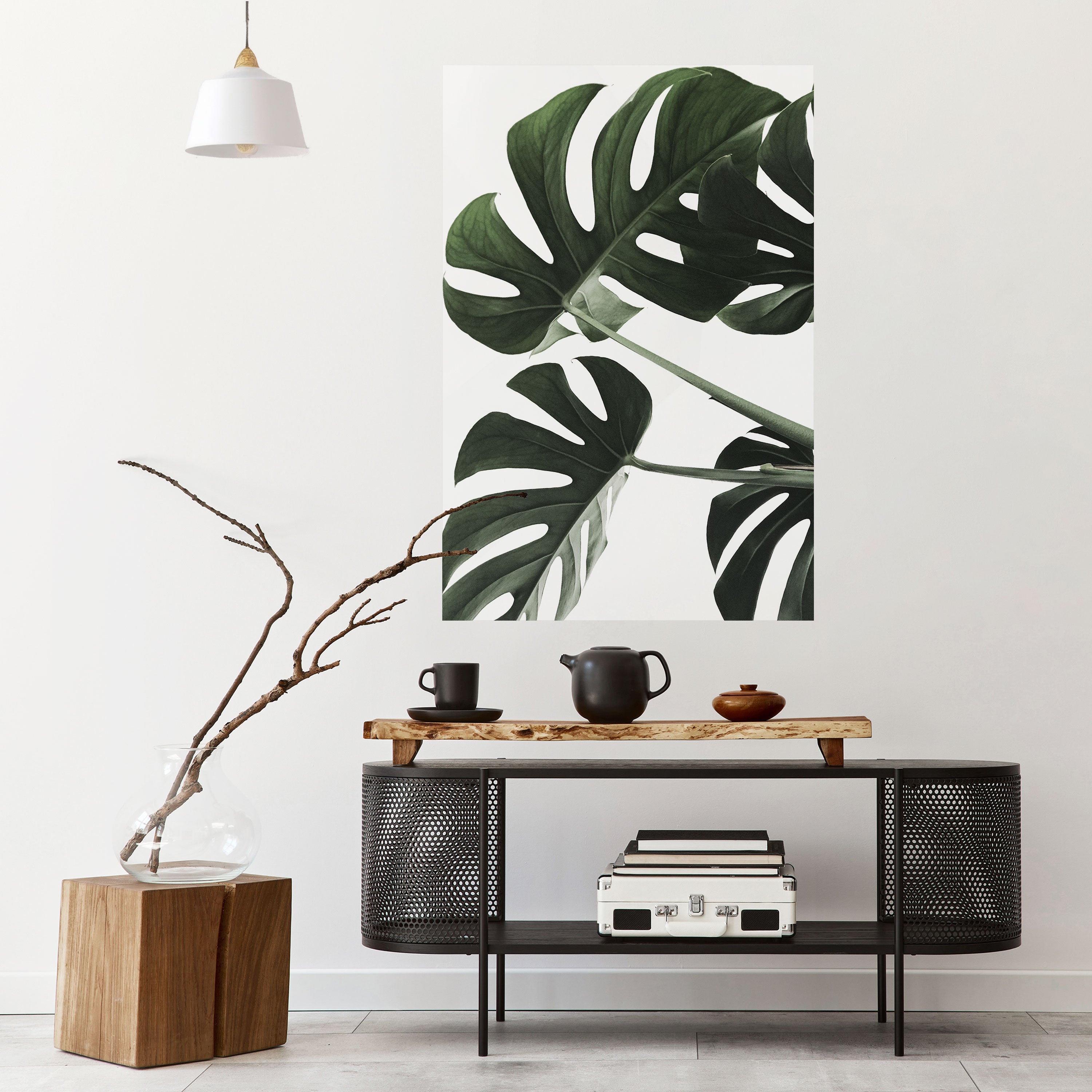 FOLIAGE FUSION Peel and Stick Vertical Poster