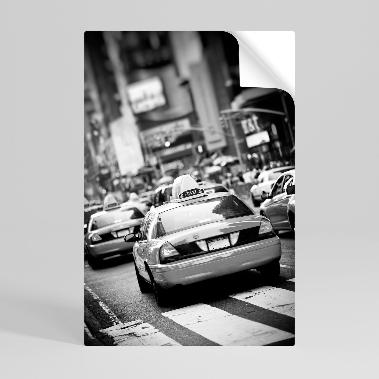 TIMELESS TAXI TALES Póster adhesivo vertical