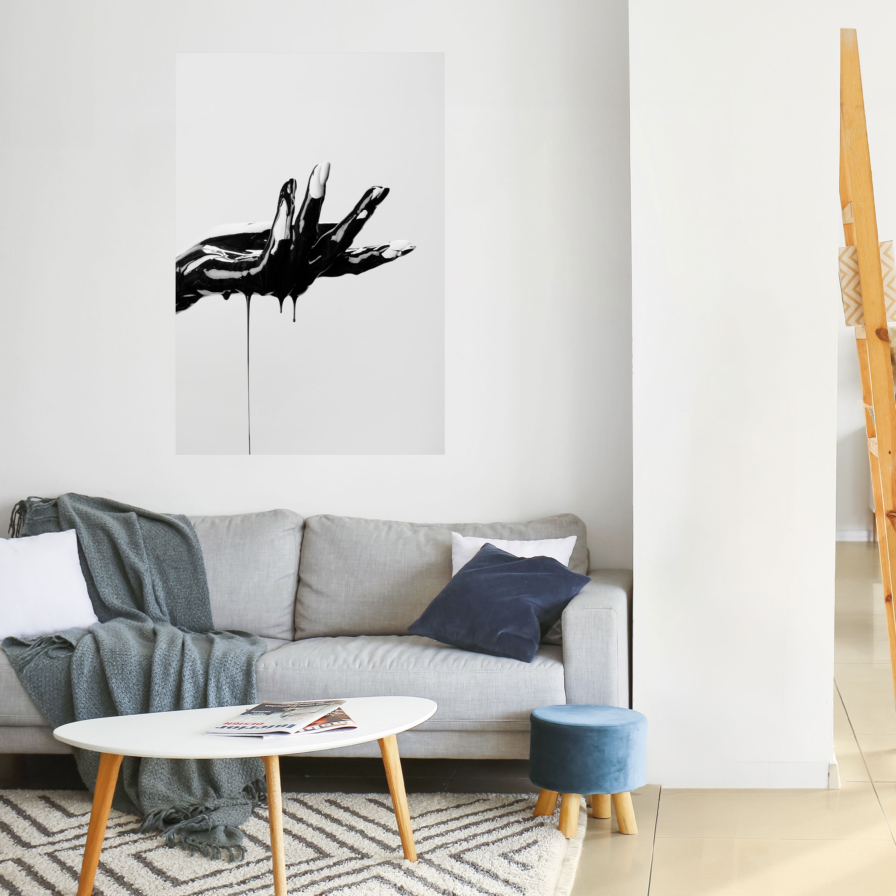 BLACK VISCOSITY Peel and Stick Vertical Poster