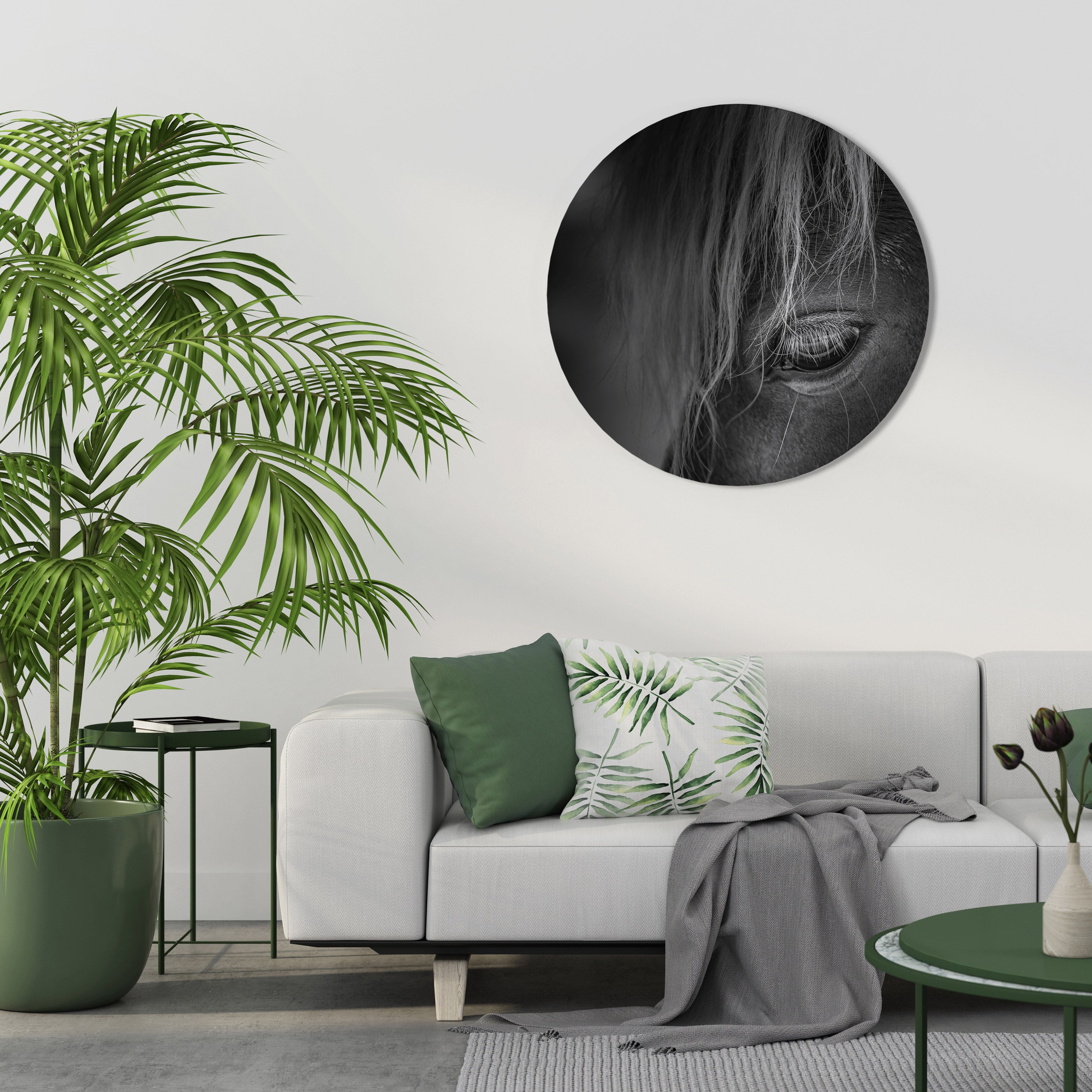 SILENT STRENGTH Round Wall Art
