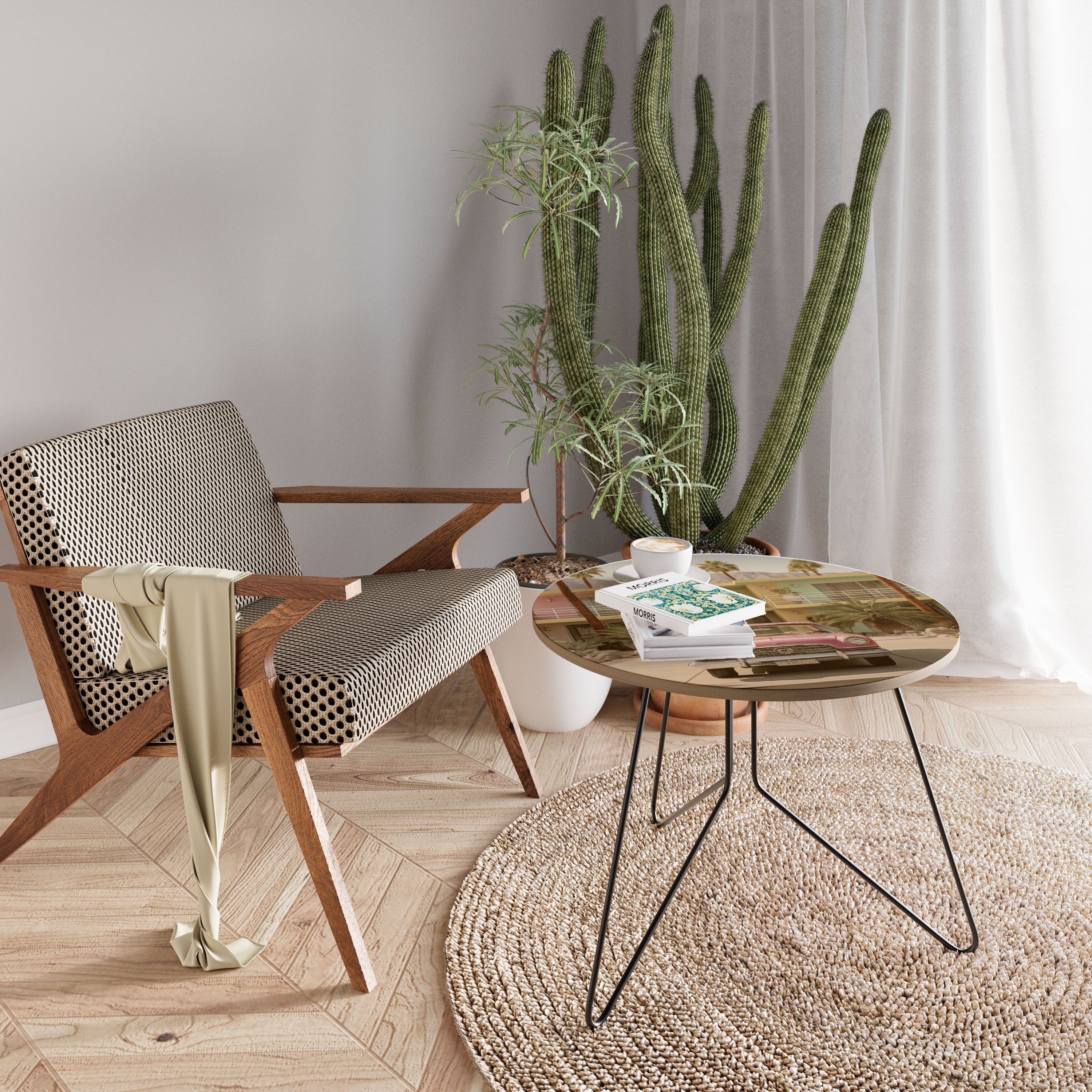 Mesa de centro estilo californiano 69