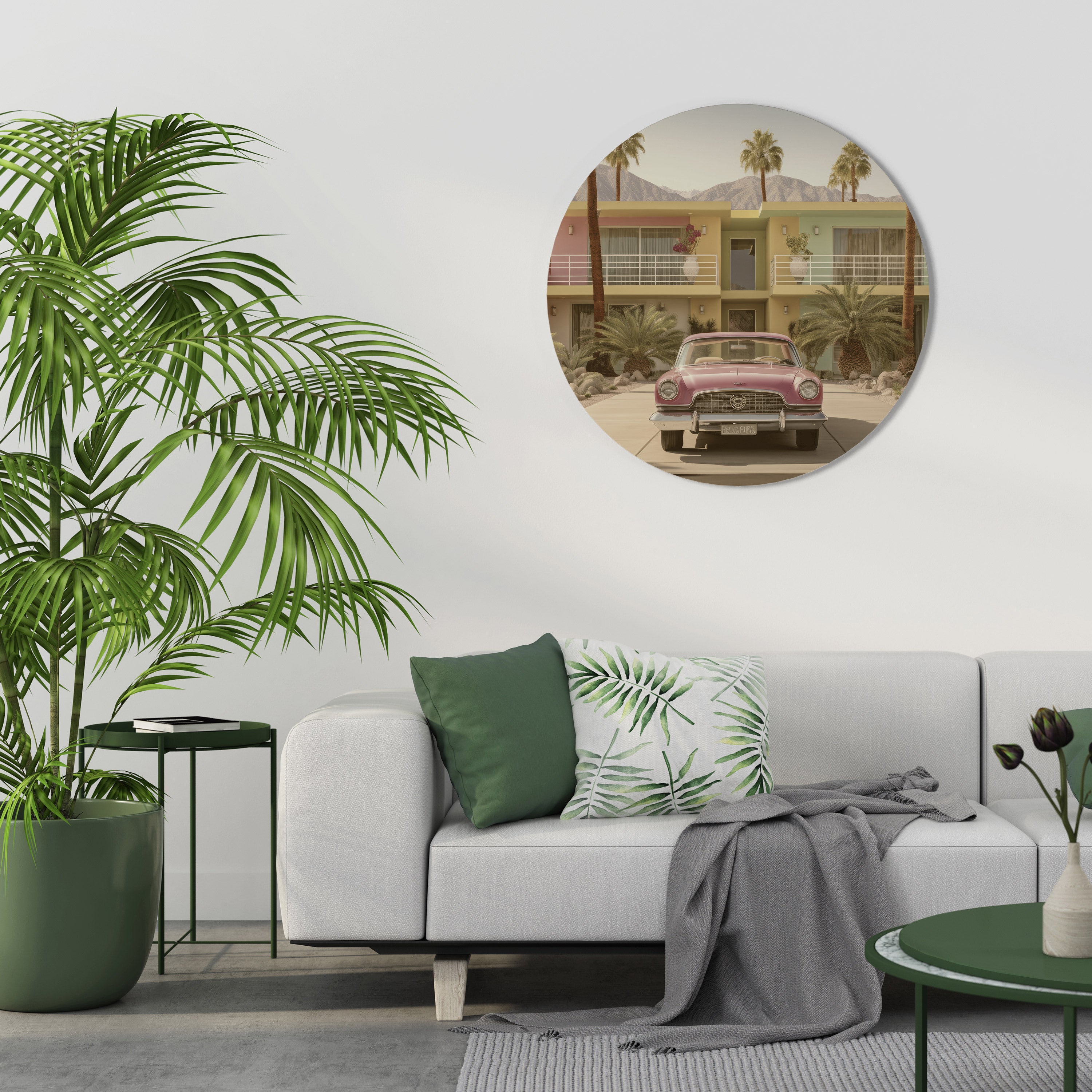 CALIFORNIAN STYLE Round Wall Art