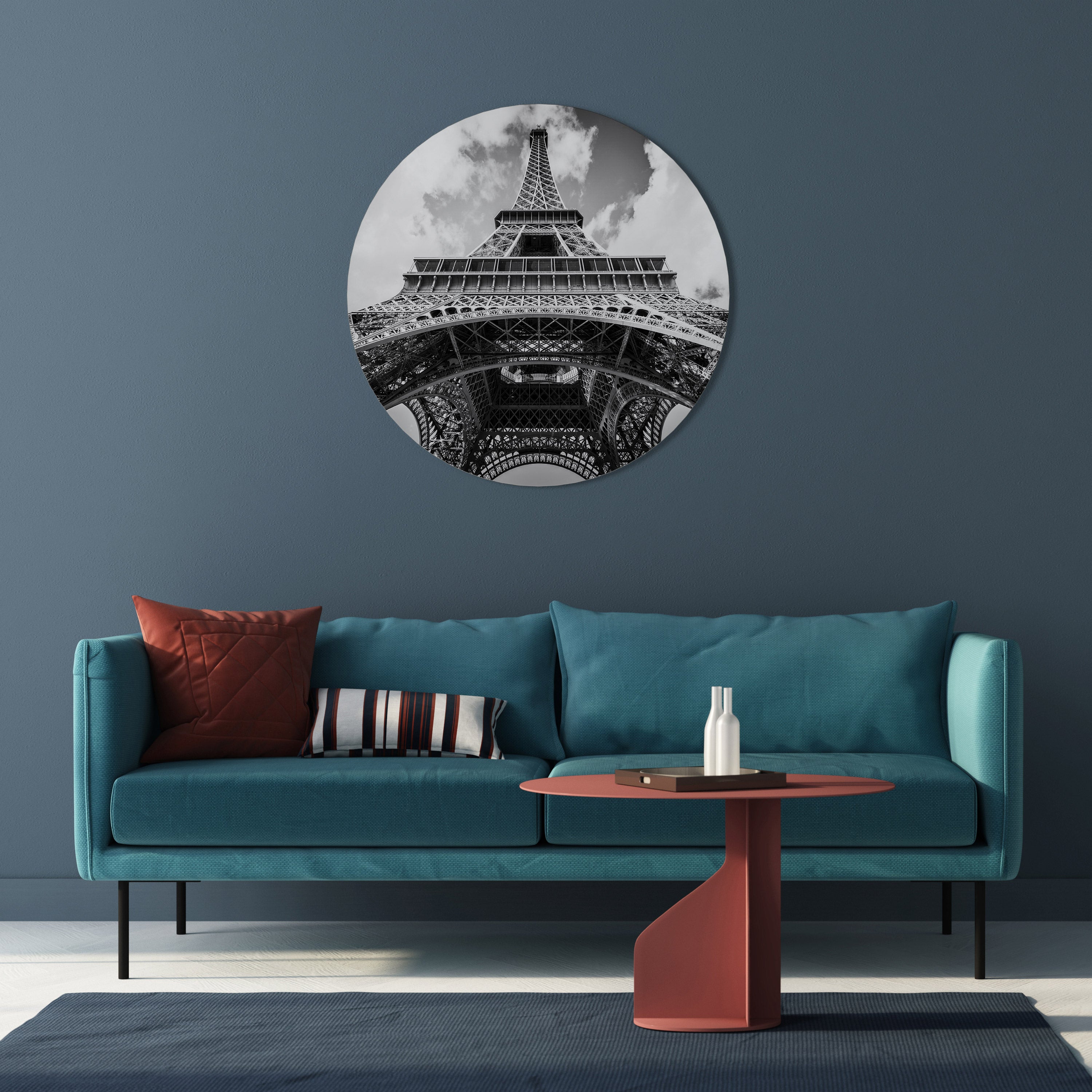 TIMELESS EIFFEL PERSPECTIVE Round Wall Art