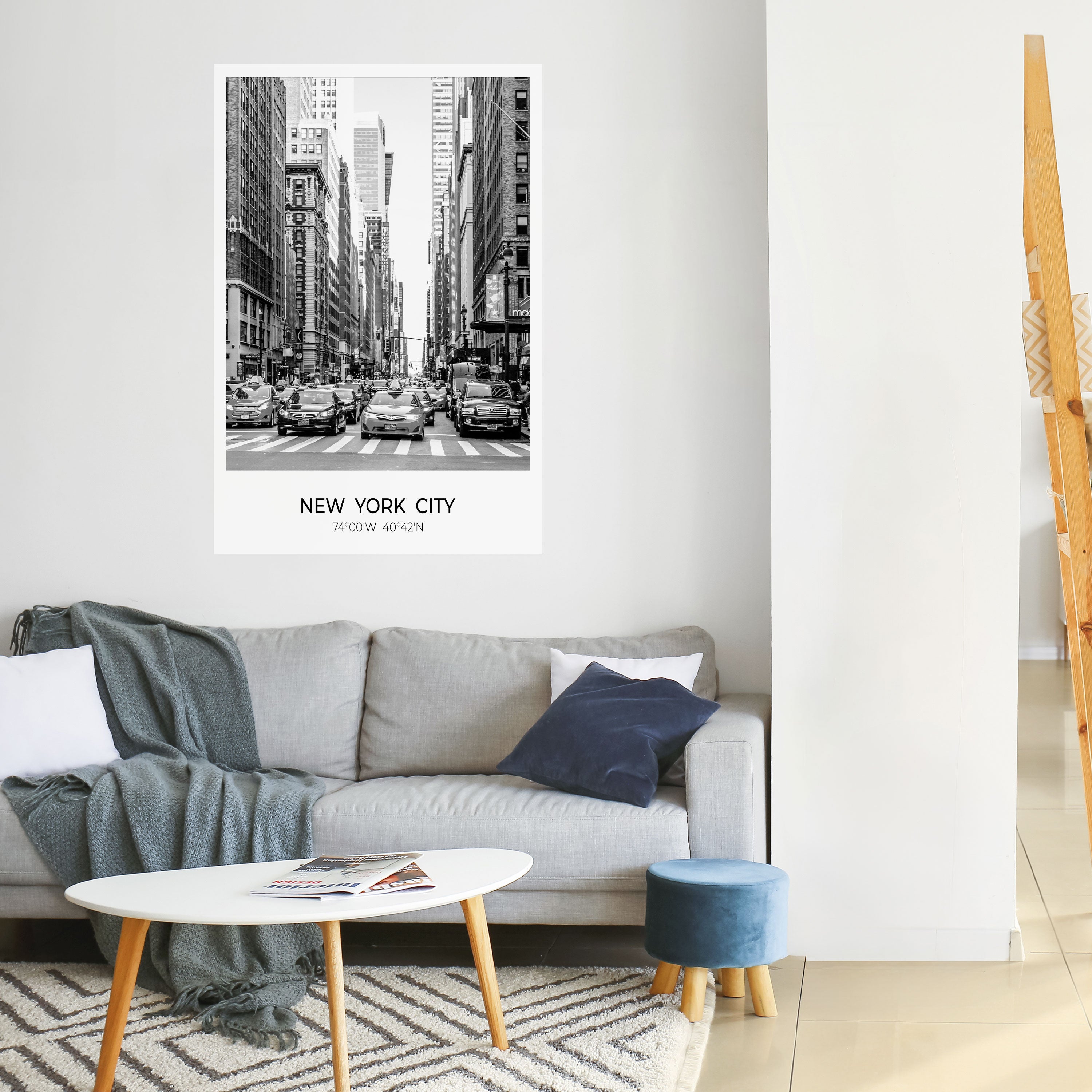 TIMELESS NEW YORK VIBES Peel and Stick Vertical Poster