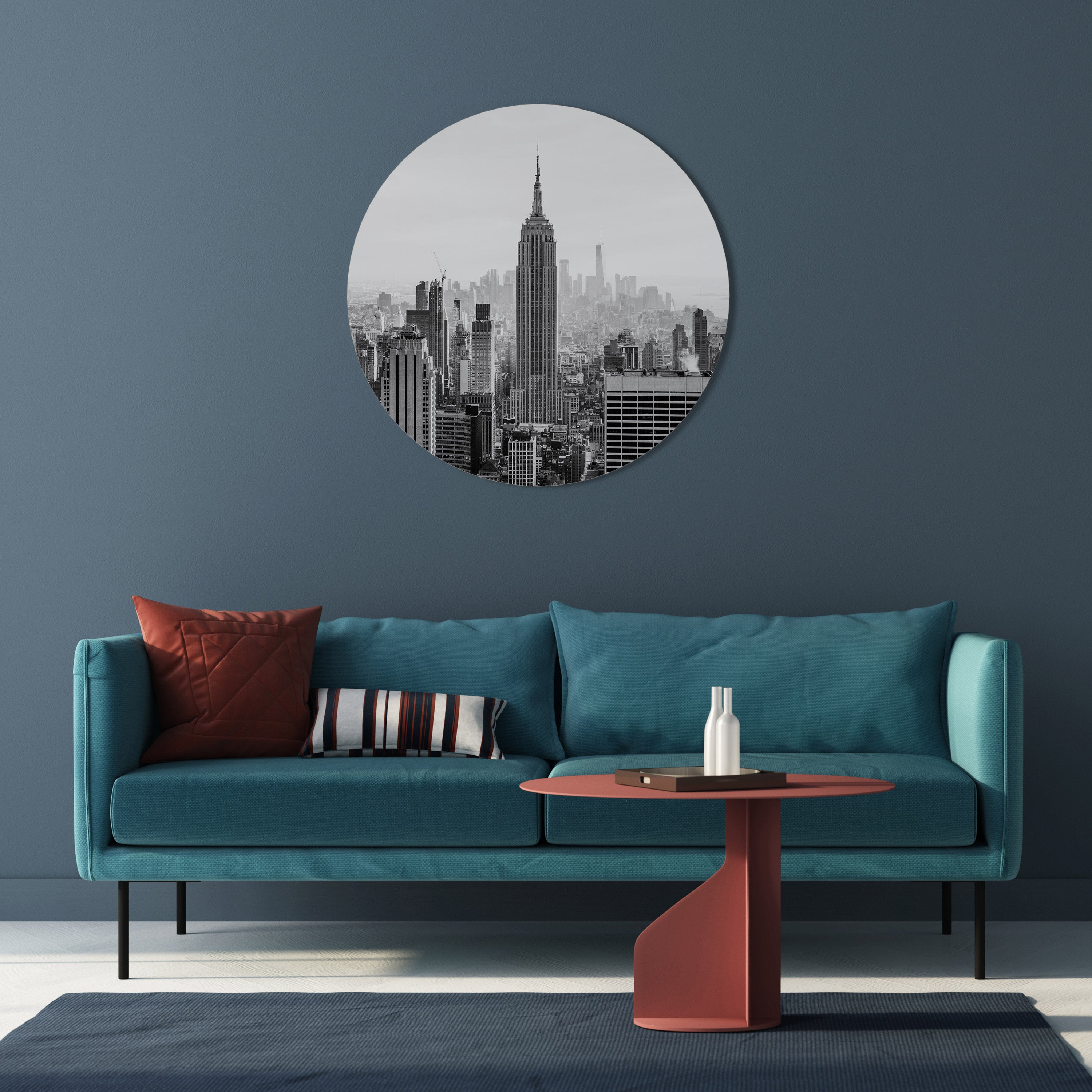 EMPIRE STATE BUILDING Round Wall Art