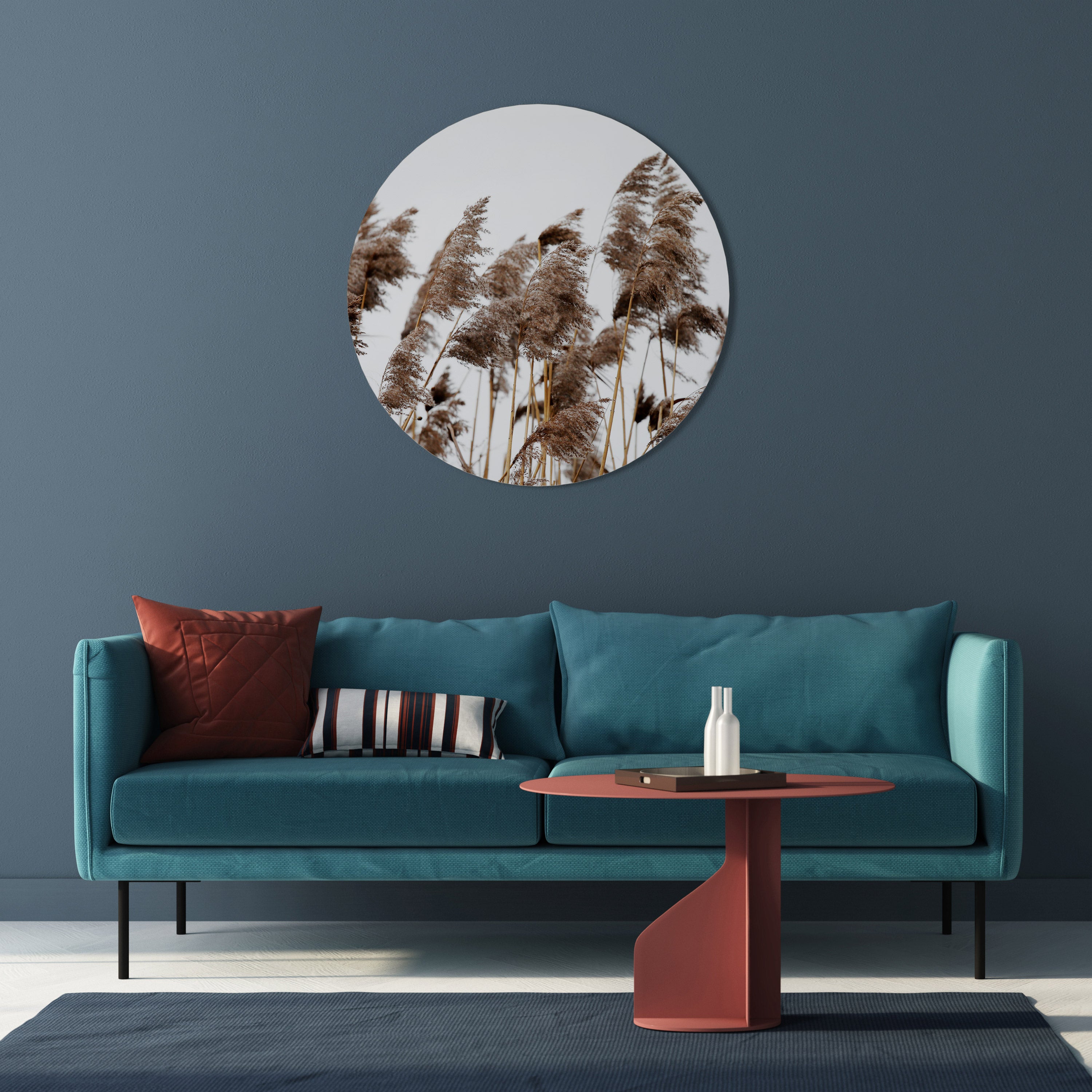 DANCE OF REEDS Round Wall Art