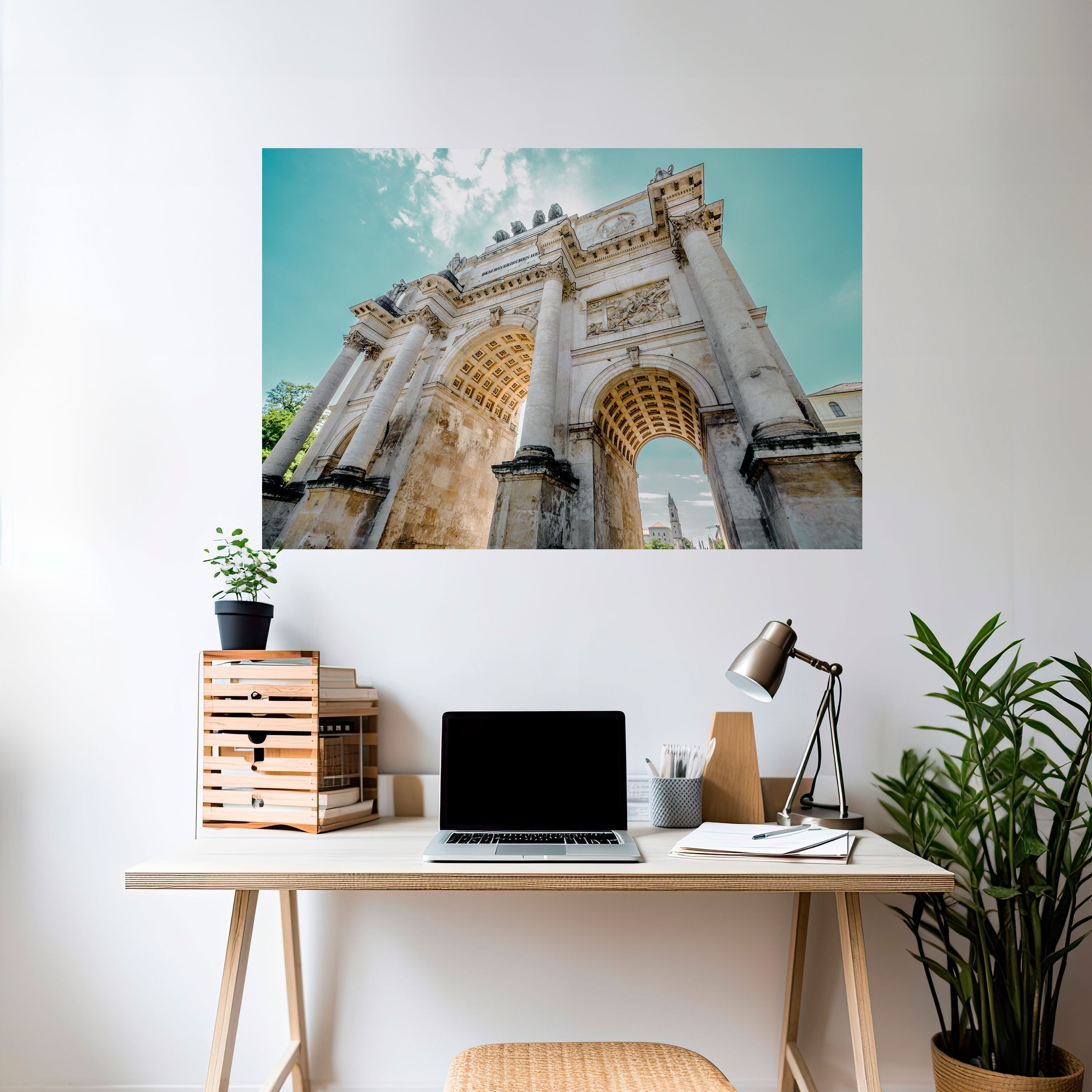 ARCHITECTURAL ELEGANCE Peel and Stick Horizontal Poster