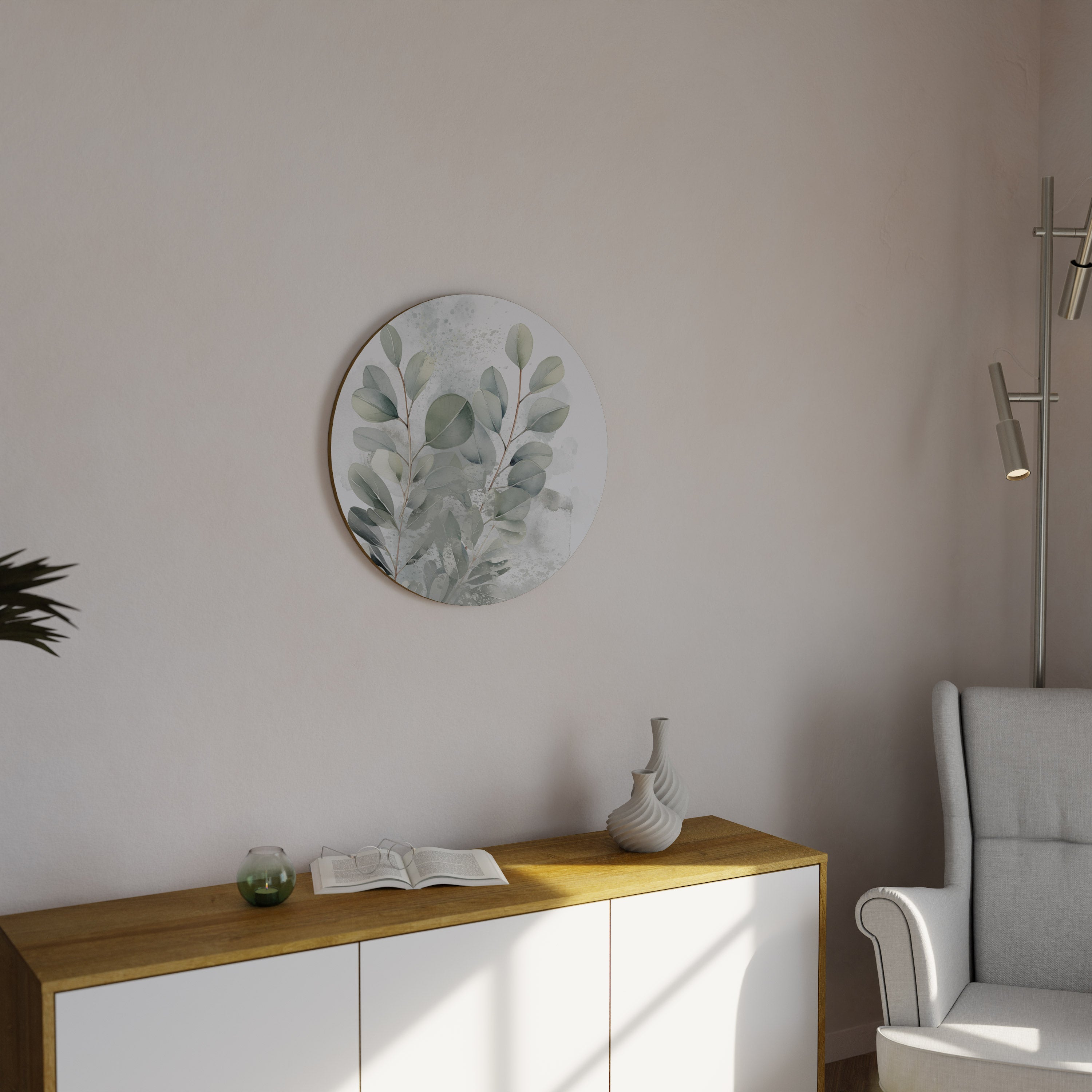 DELIGHTFUL EUCALYPTUS Round Wall Art