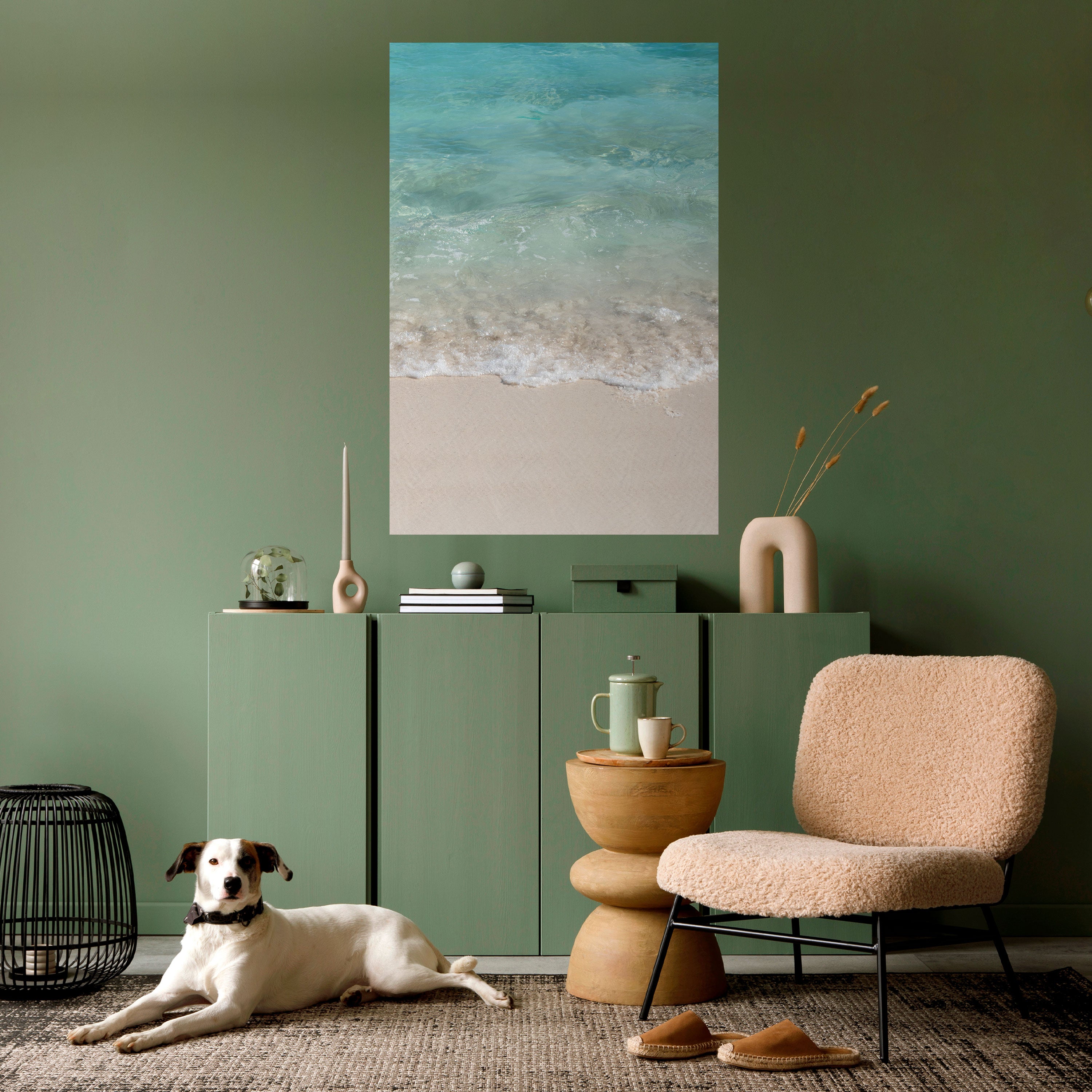 SERENITY BY THE SHORE Peel and Stick Vertical Poster