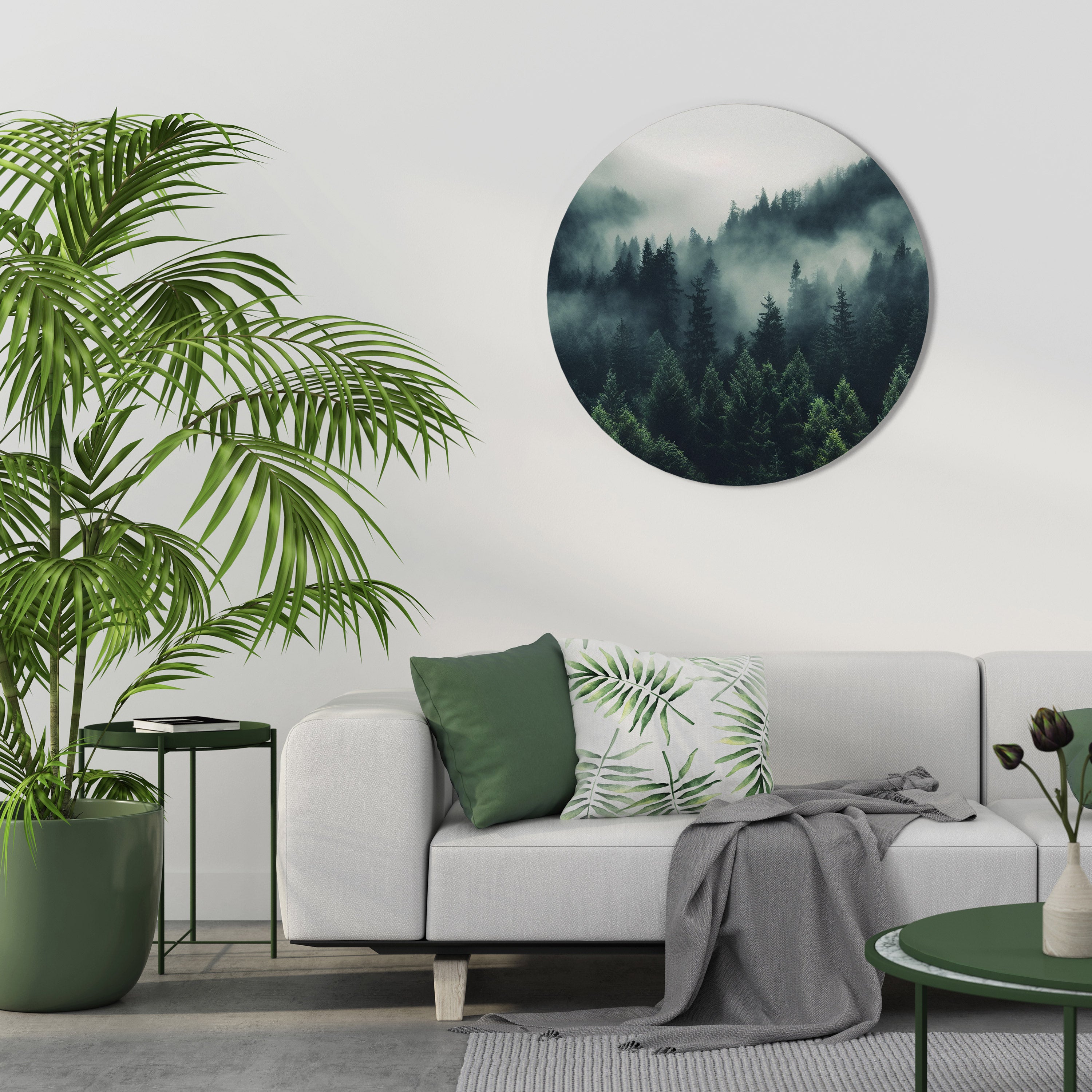 MYSTICAL FOREST WHISPERS Round Wall Art