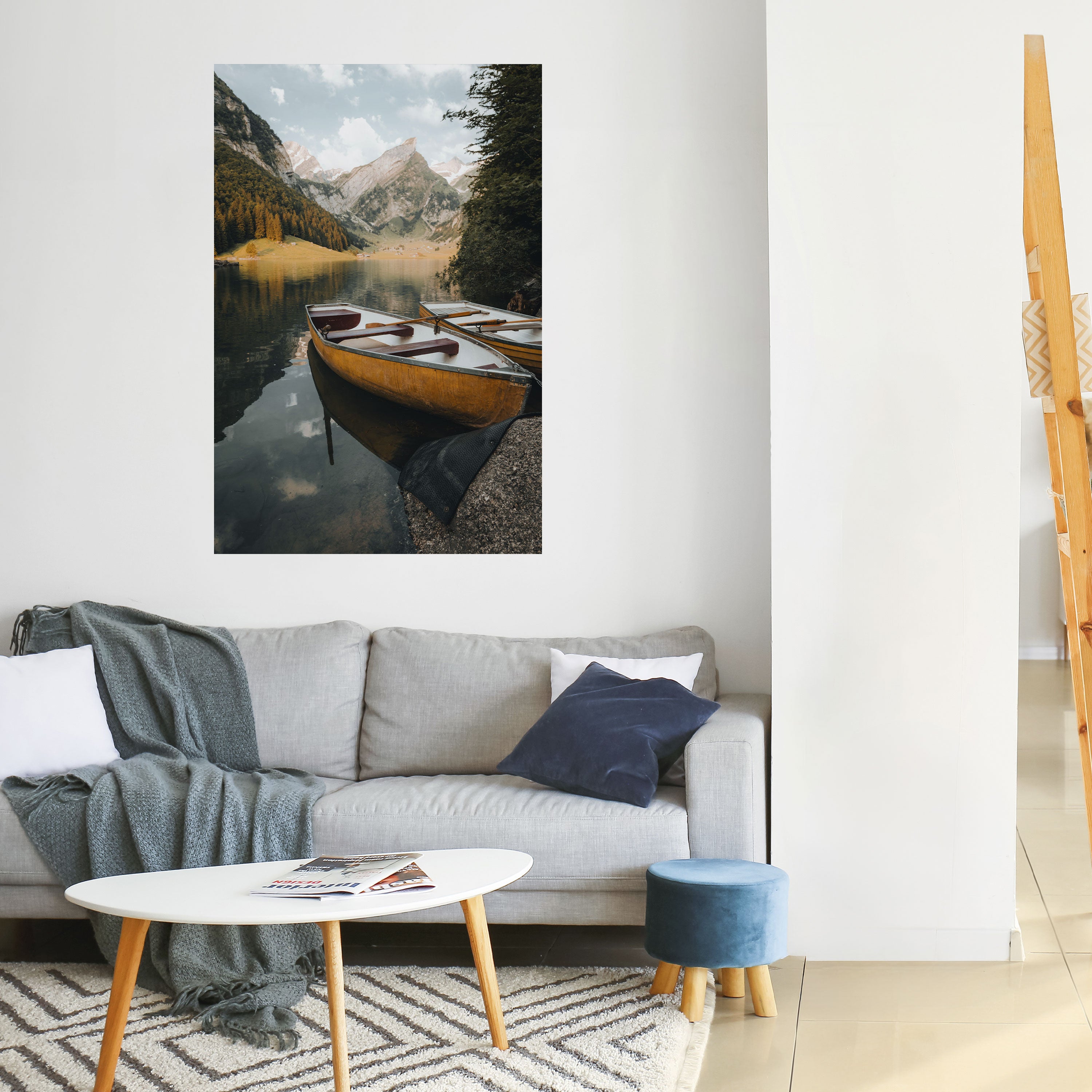 TRANQUIL LAKE JOURNEY Peel and Stick Vertical Poster