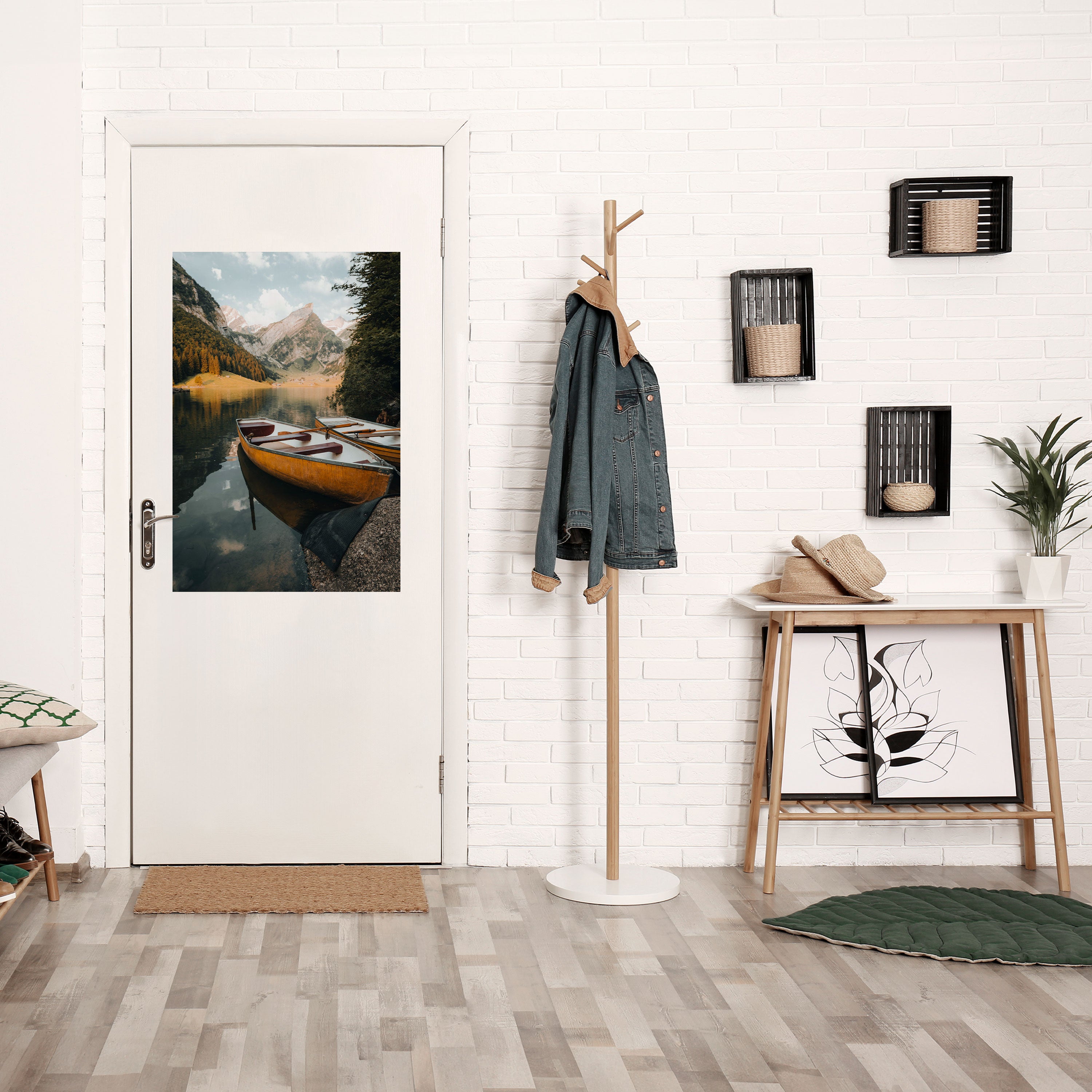 TRANQUIL LAKE JOURNEY Peel and Stick Vertical Poster