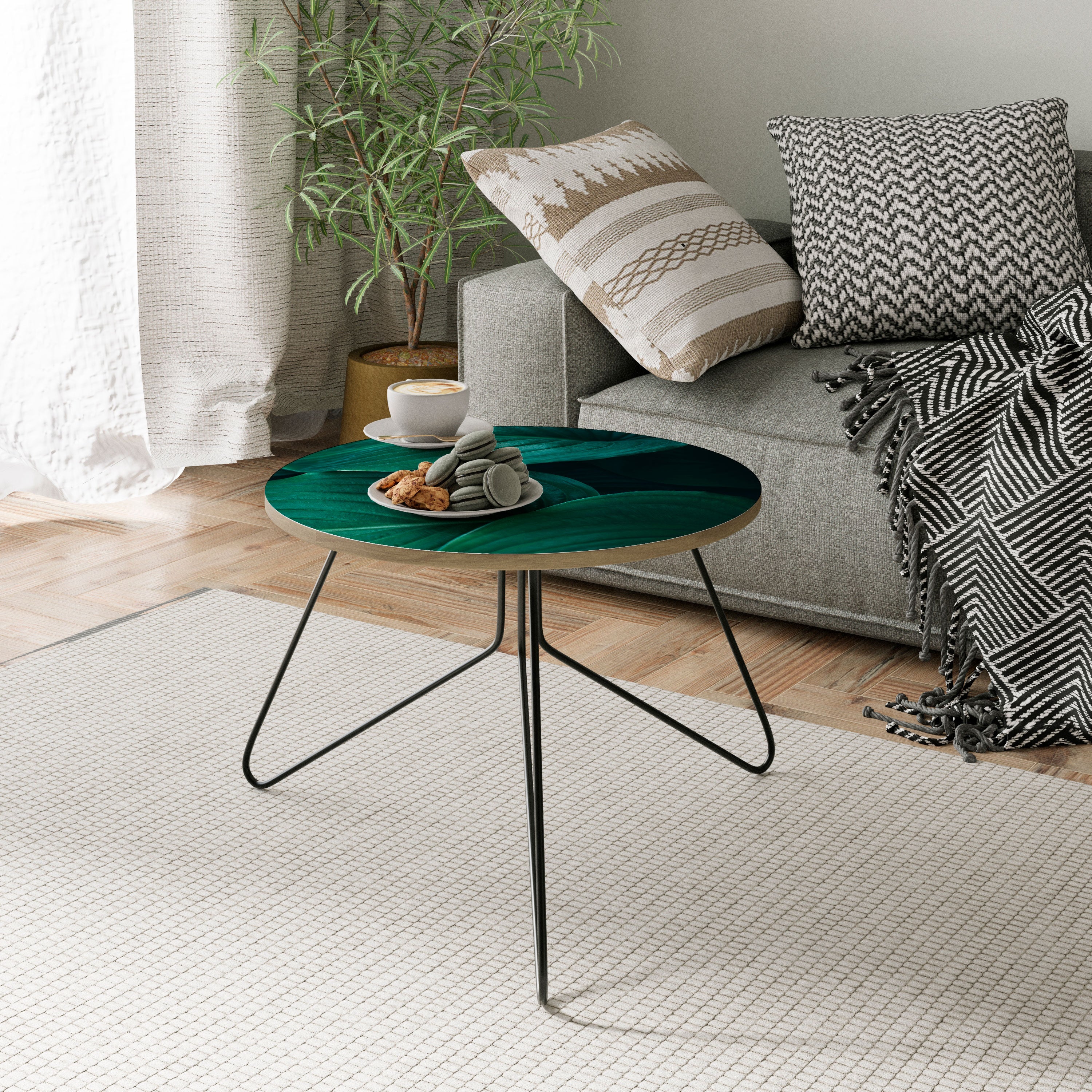SUBTLE BOTANICAL HUES Coffee Table 60