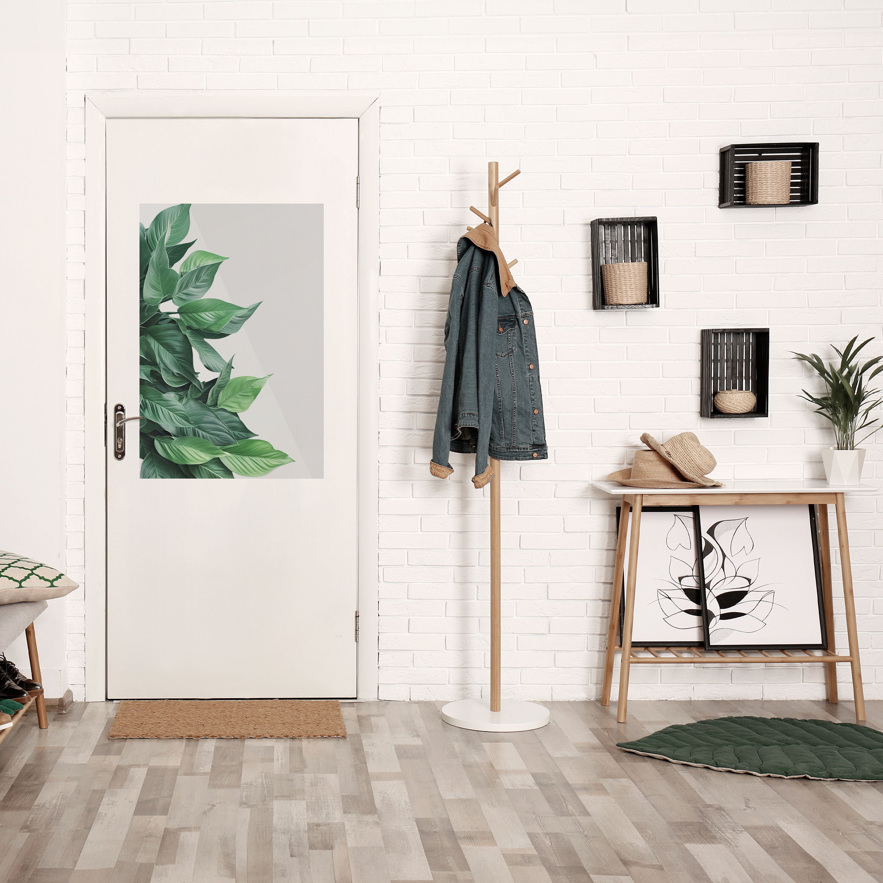 LUSH LEAFY WHIMSY Peel and Stick Vertical Poster
