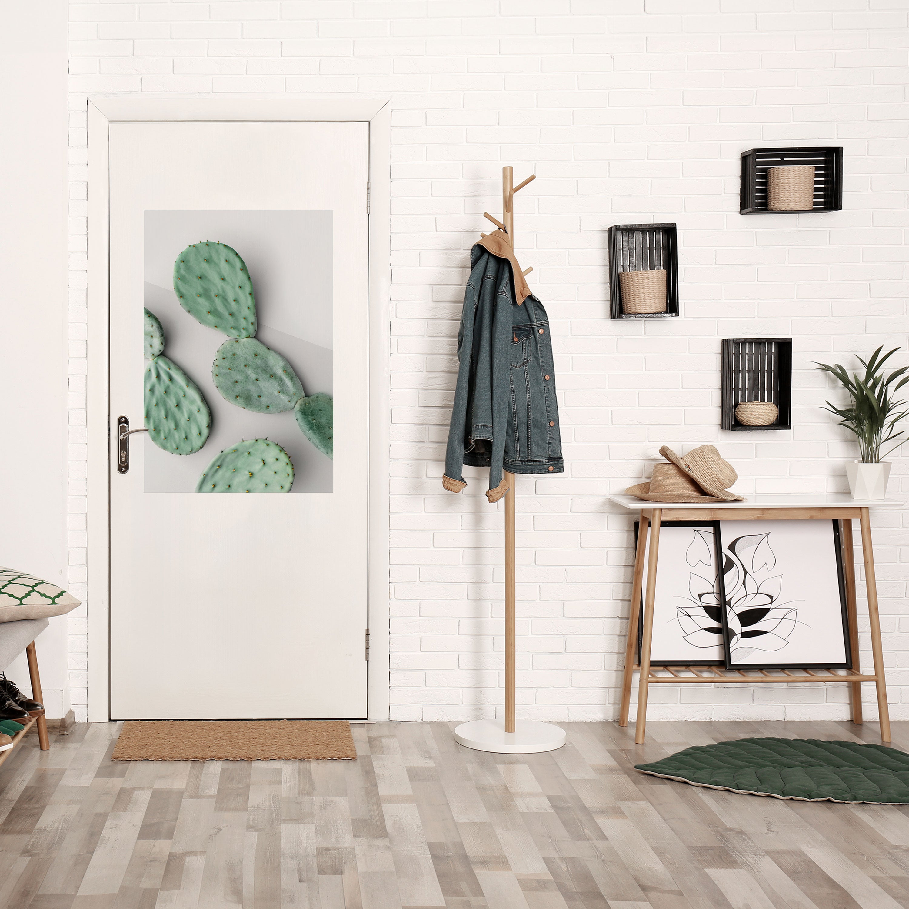 CACTUS DREAMSCAPE Peel and Stick Vertical Poster