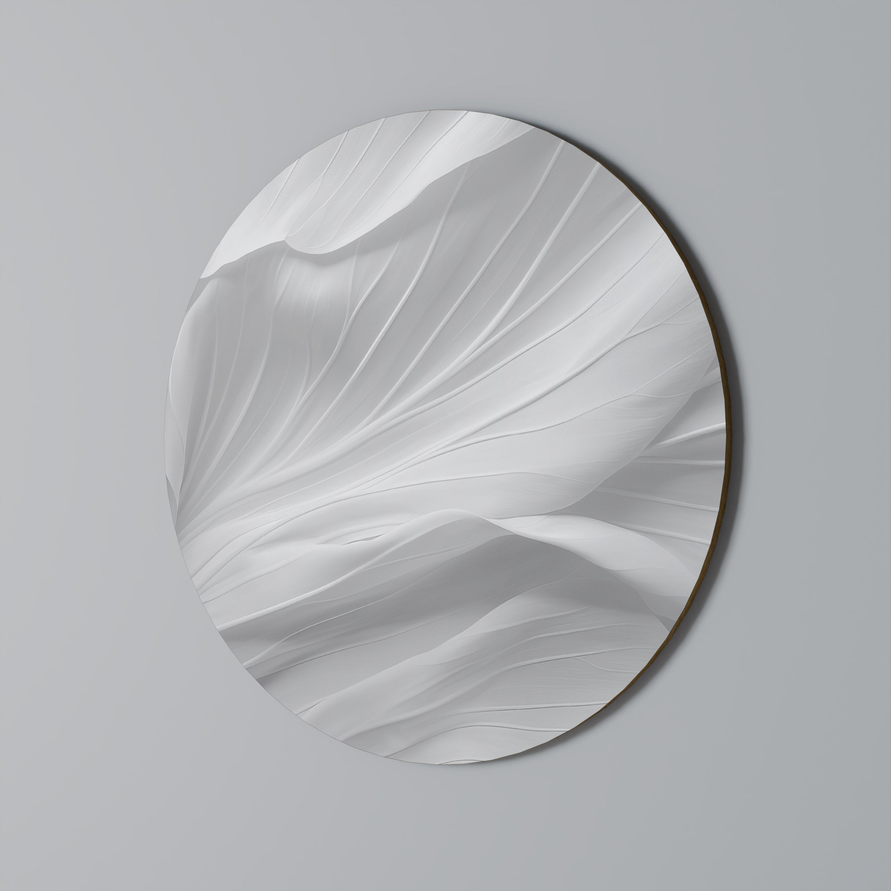SILKEN SERENITY Round Wall Art