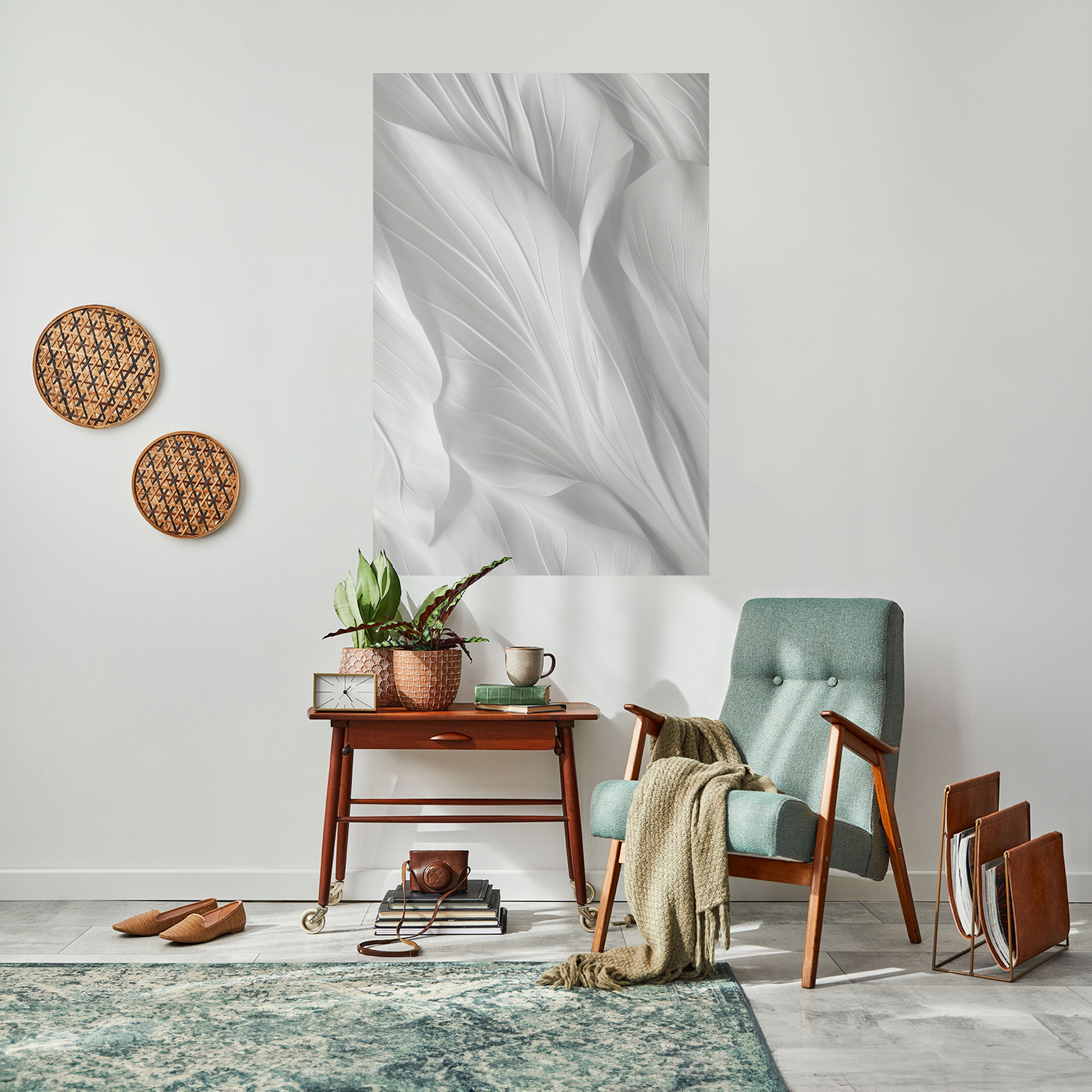 SILKEN SERENITY Peel and Stick Vertical Poster