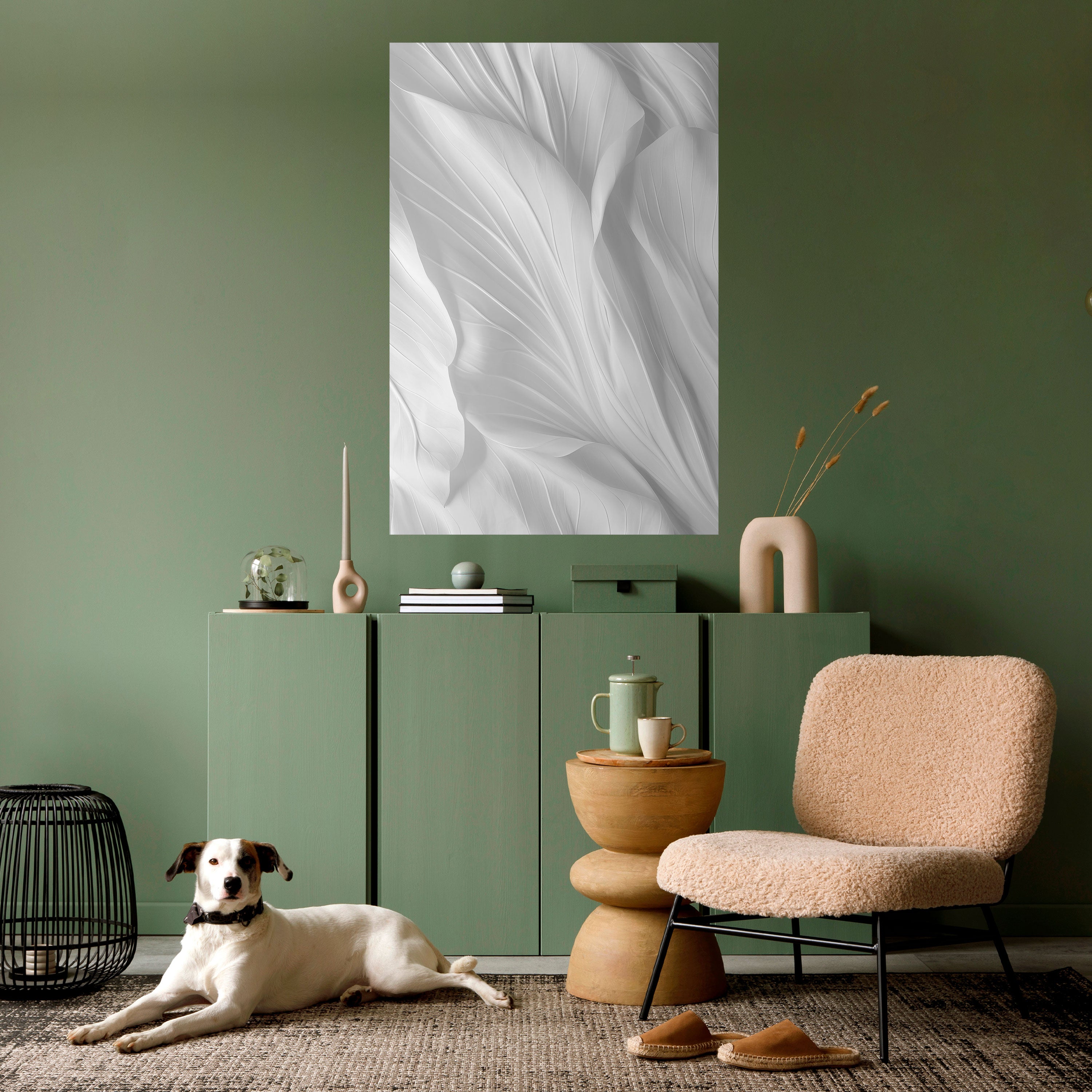SILKEN SERENITY Peel and Stick Vertical Poster