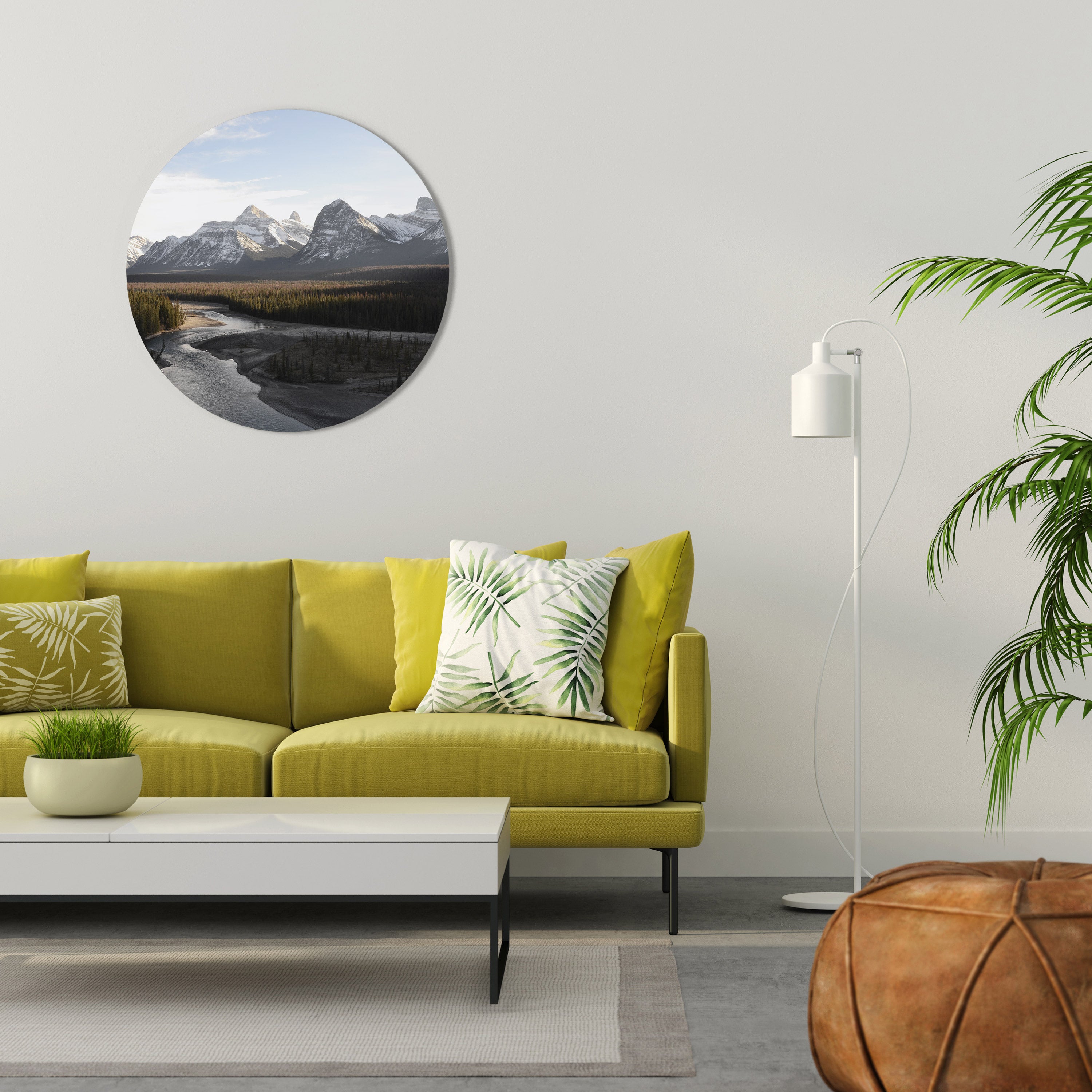 ECHOES OF NATURE'S SPLENDOR Round Wall Art