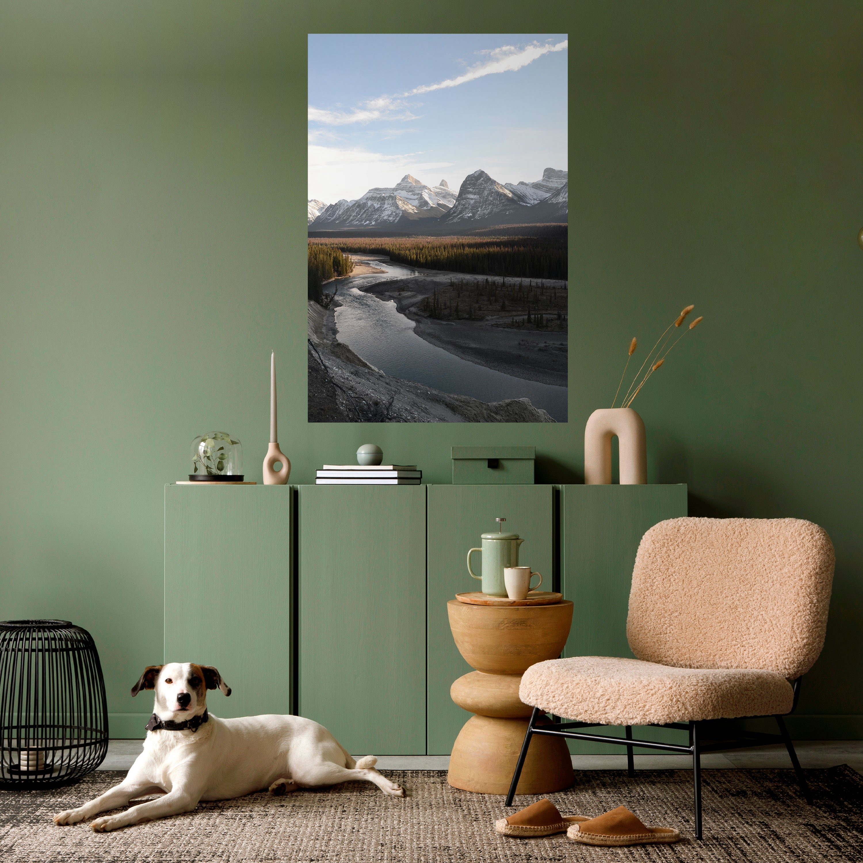 ECHOES OF NATURE'S SPLENDOR Peel and Stick Vertical Poster