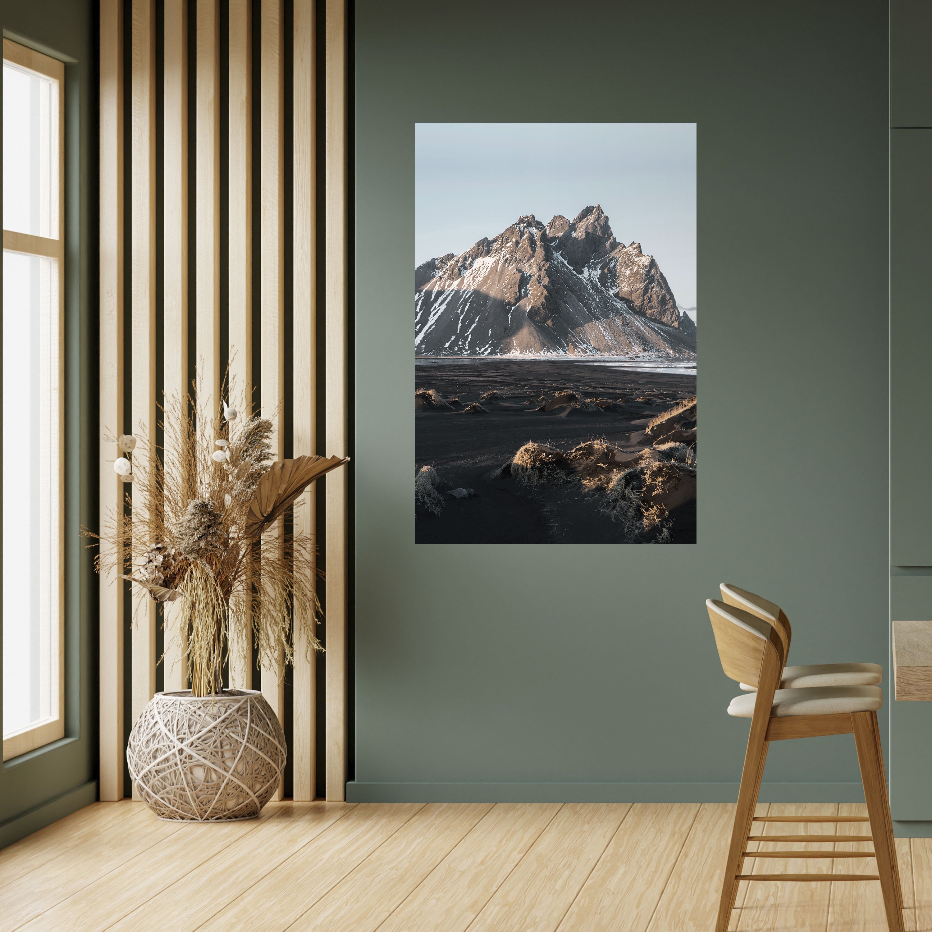 ECHOES OF TIMELESS HEIGHTS Peel and Stick Vertical Poster