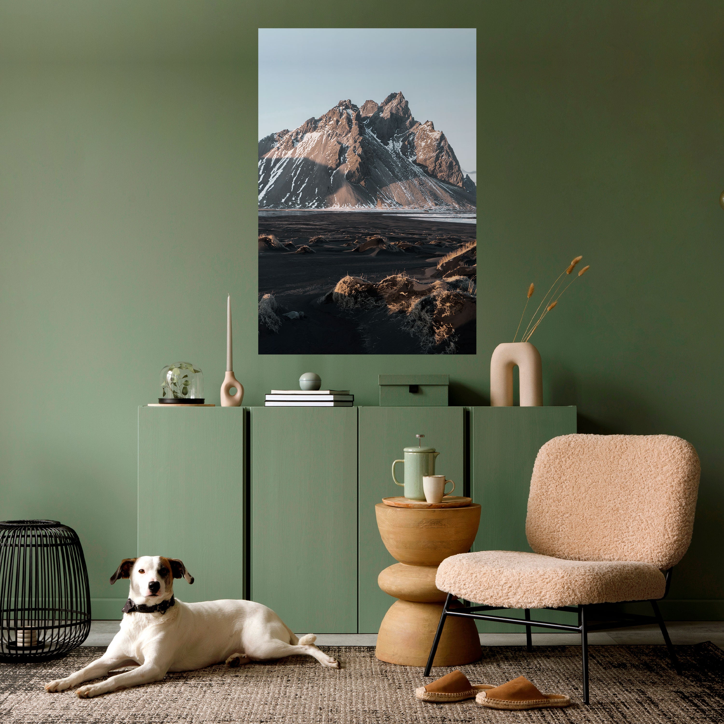 ECHOES OF TIMELESS HEIGHTS Peel and Stick Vertical Poster