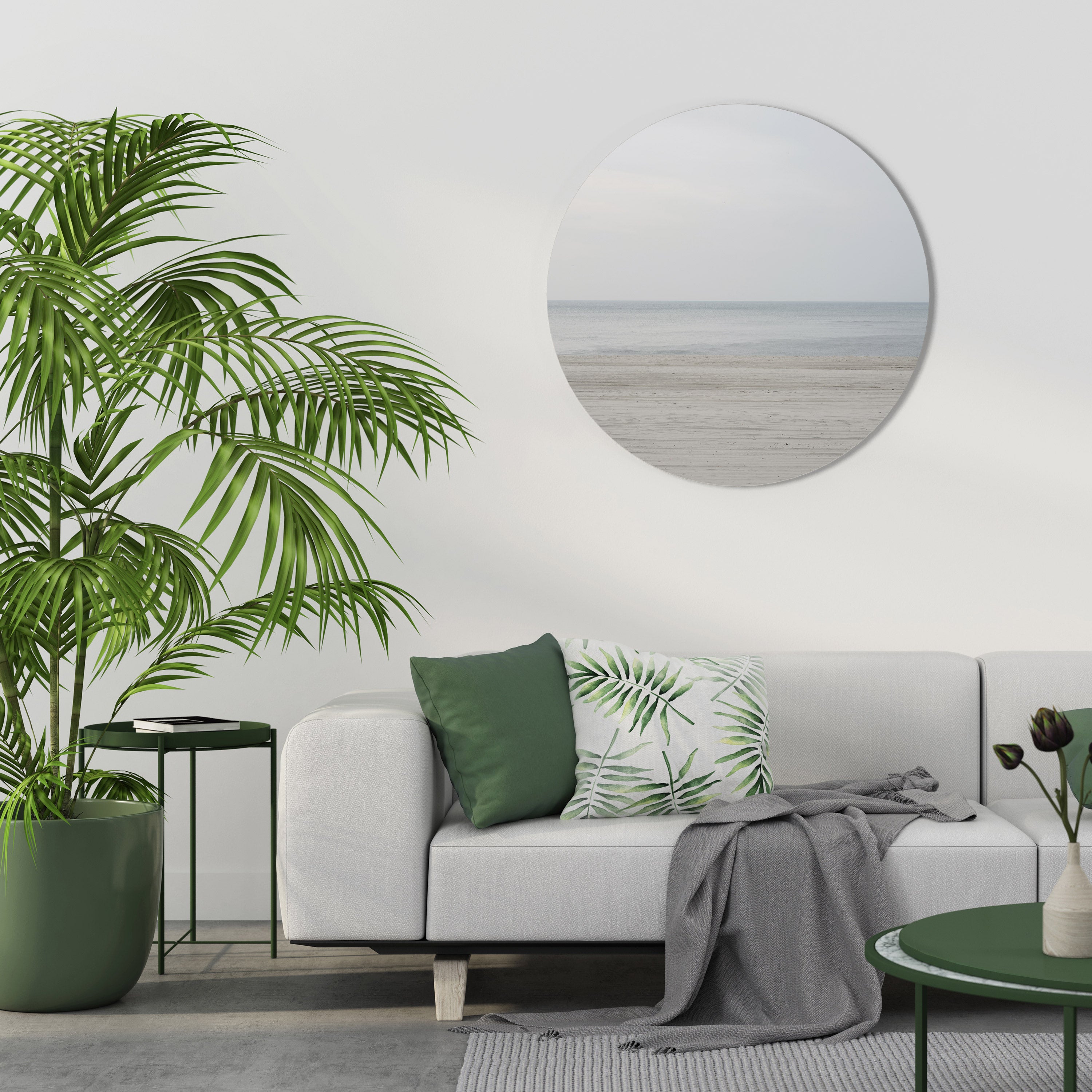 MISTY SEAS OF CALM Round Wall Art