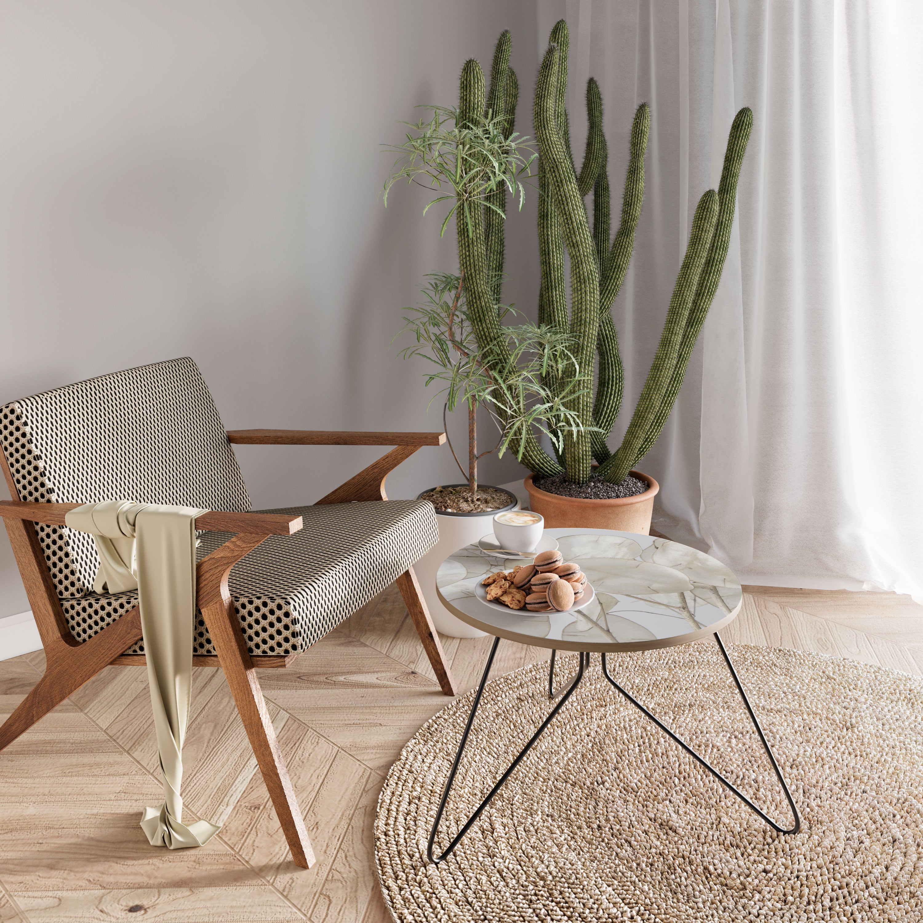 SILKY FOLIAGE WHISPERS Coffee Table 60