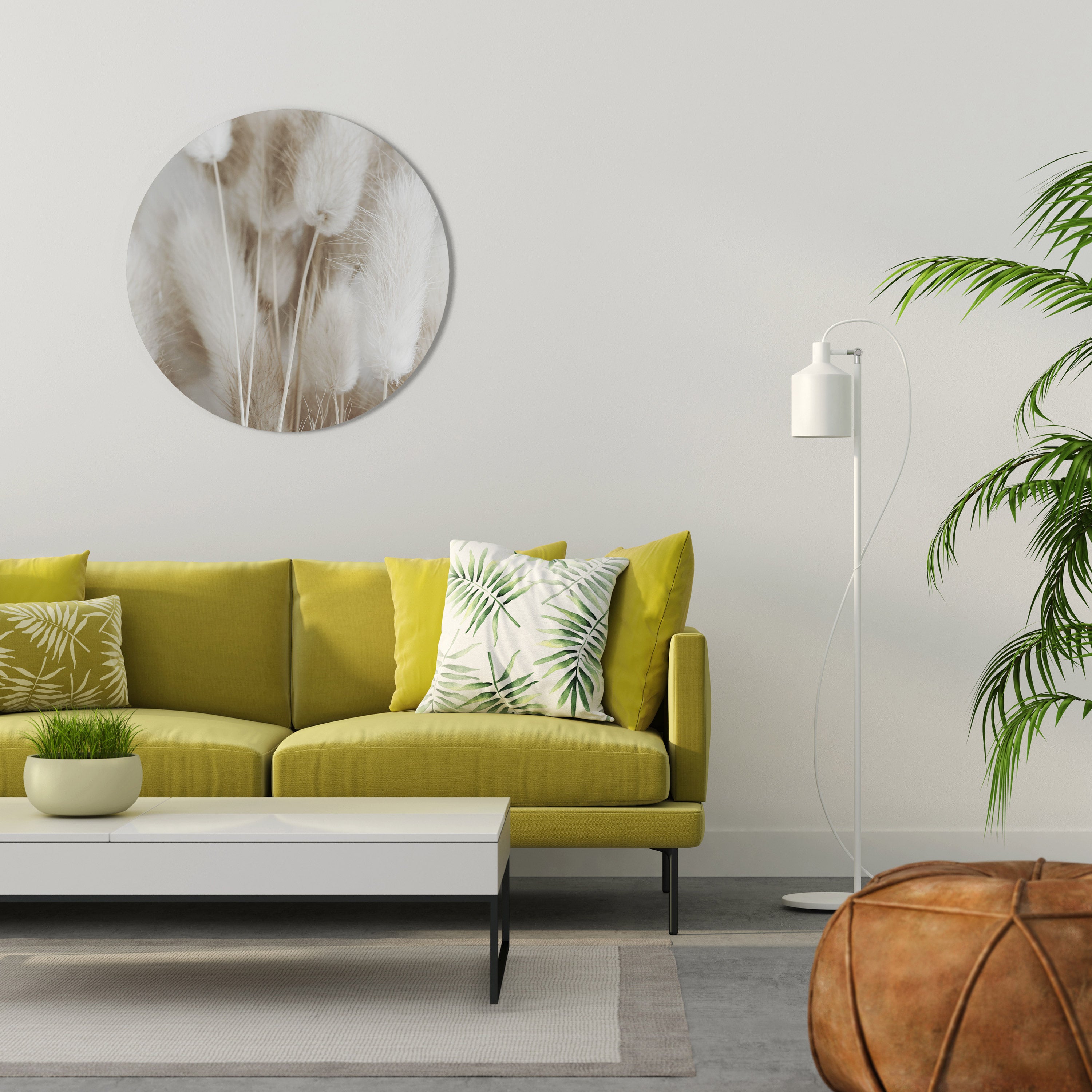 SOFTNESS IN FOCUS Round Wall Art