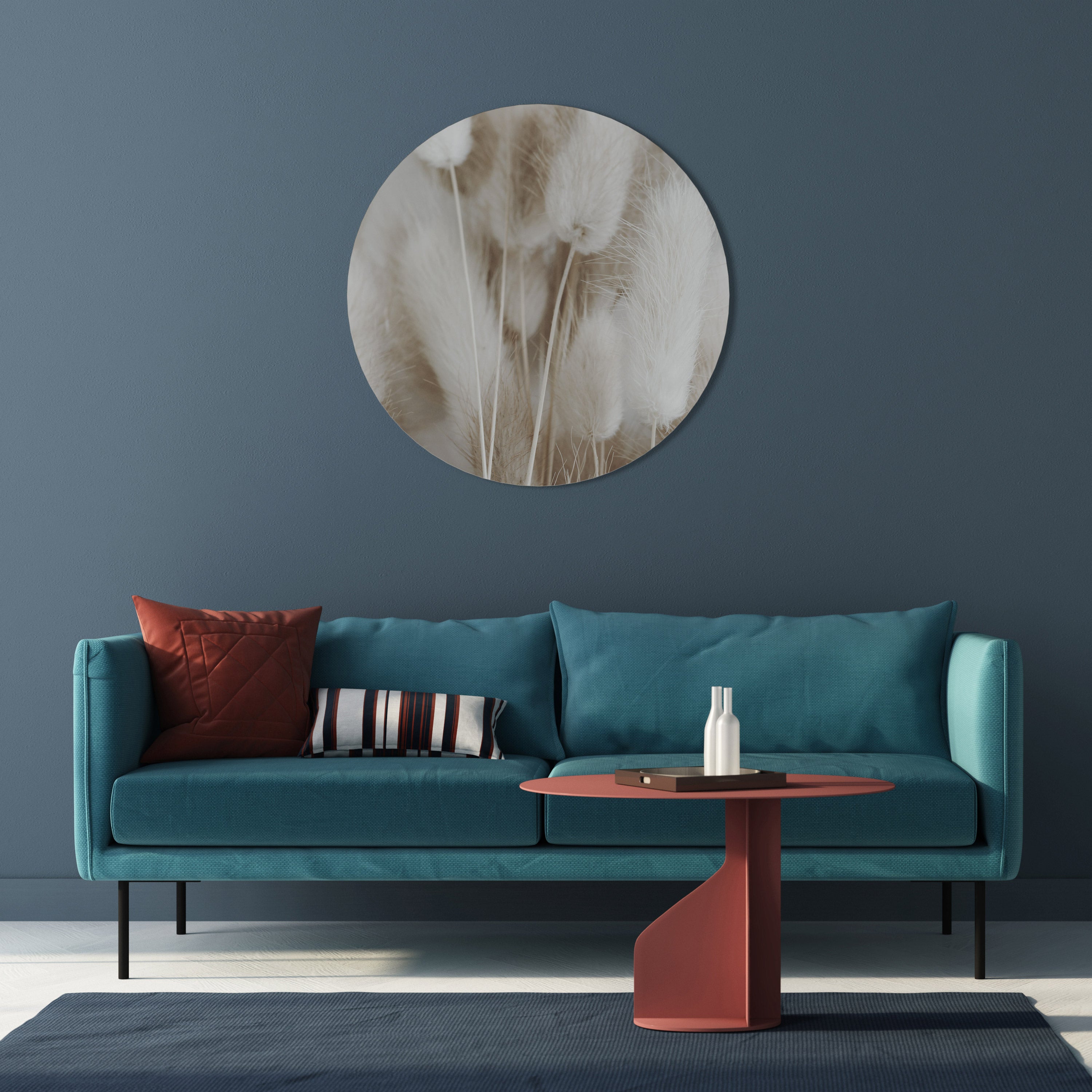 SOFTNESS IN FOCUS Round Wall Art