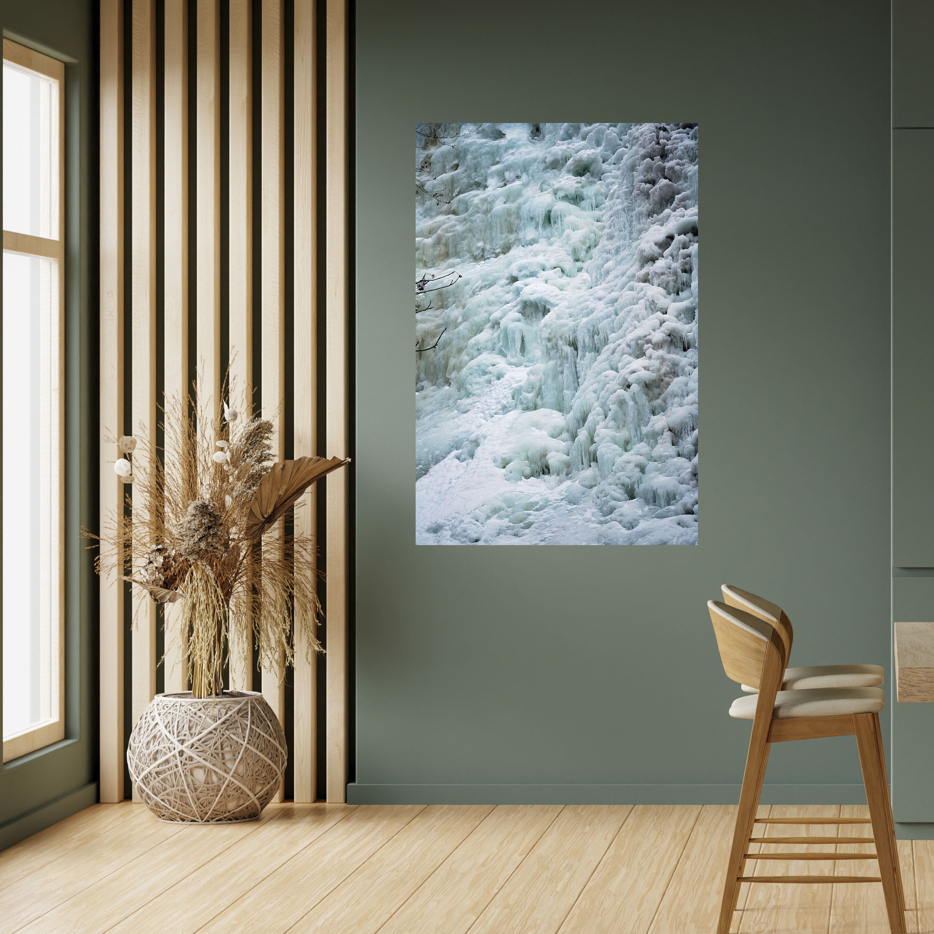 FROSTED WHISPERS Peel and Stick Vertical Poster