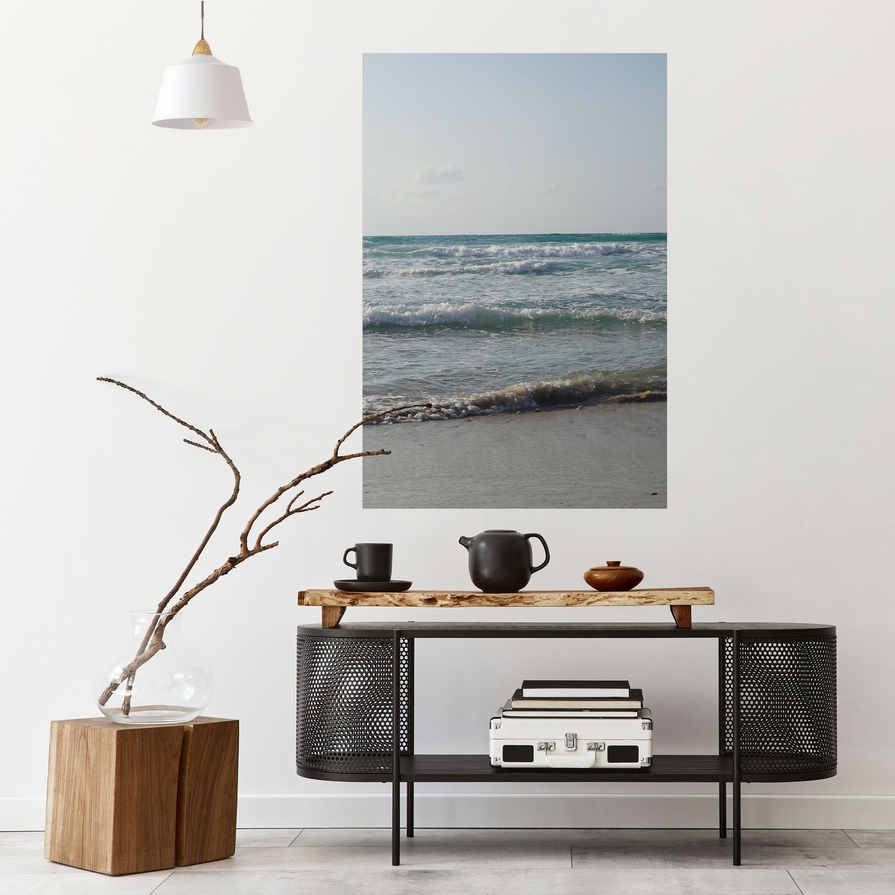 WAVES OF TRANQUILITY Peel and Stick Vertical Poster