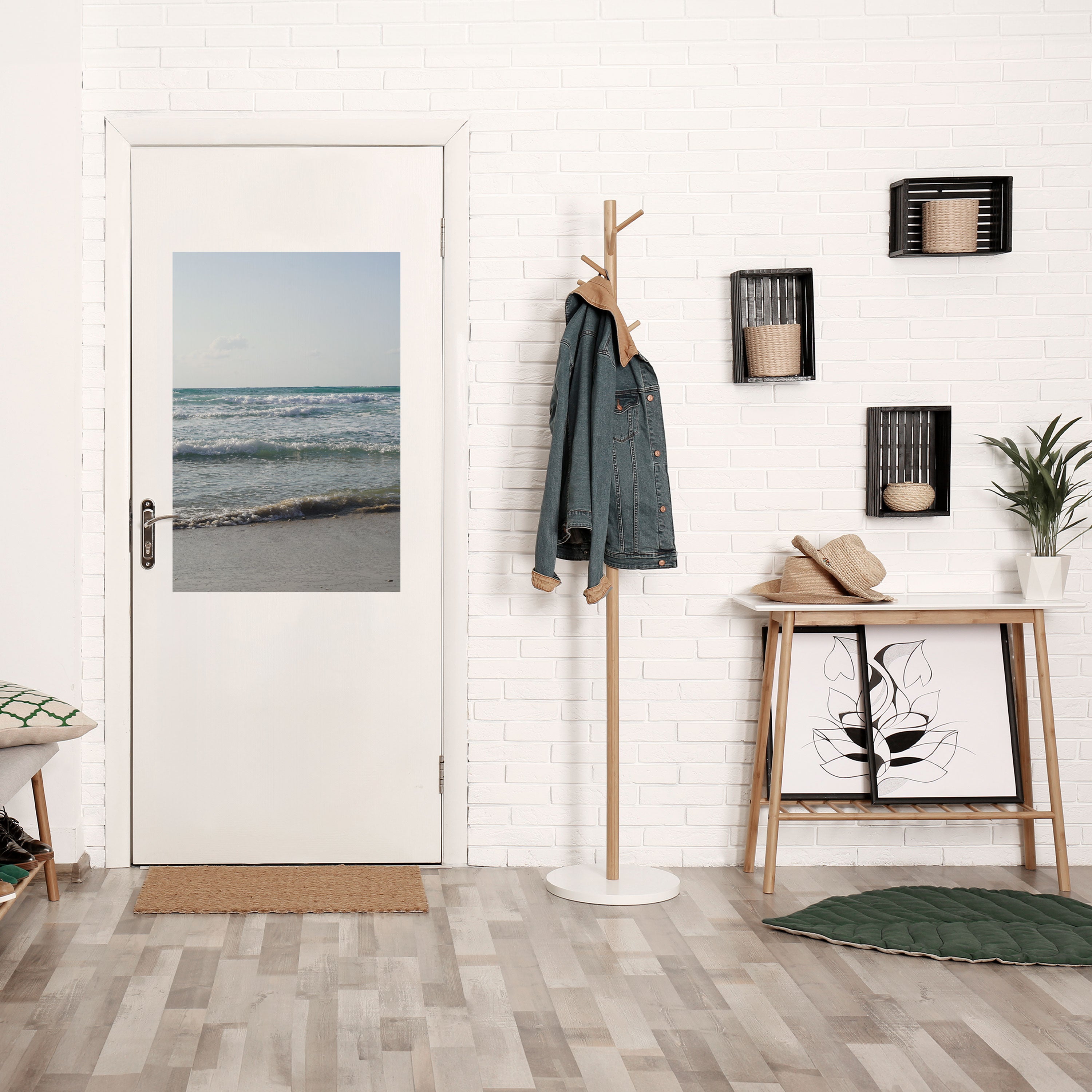WAVES OF TRANQUILITY Peel and Stick Vertical Poster