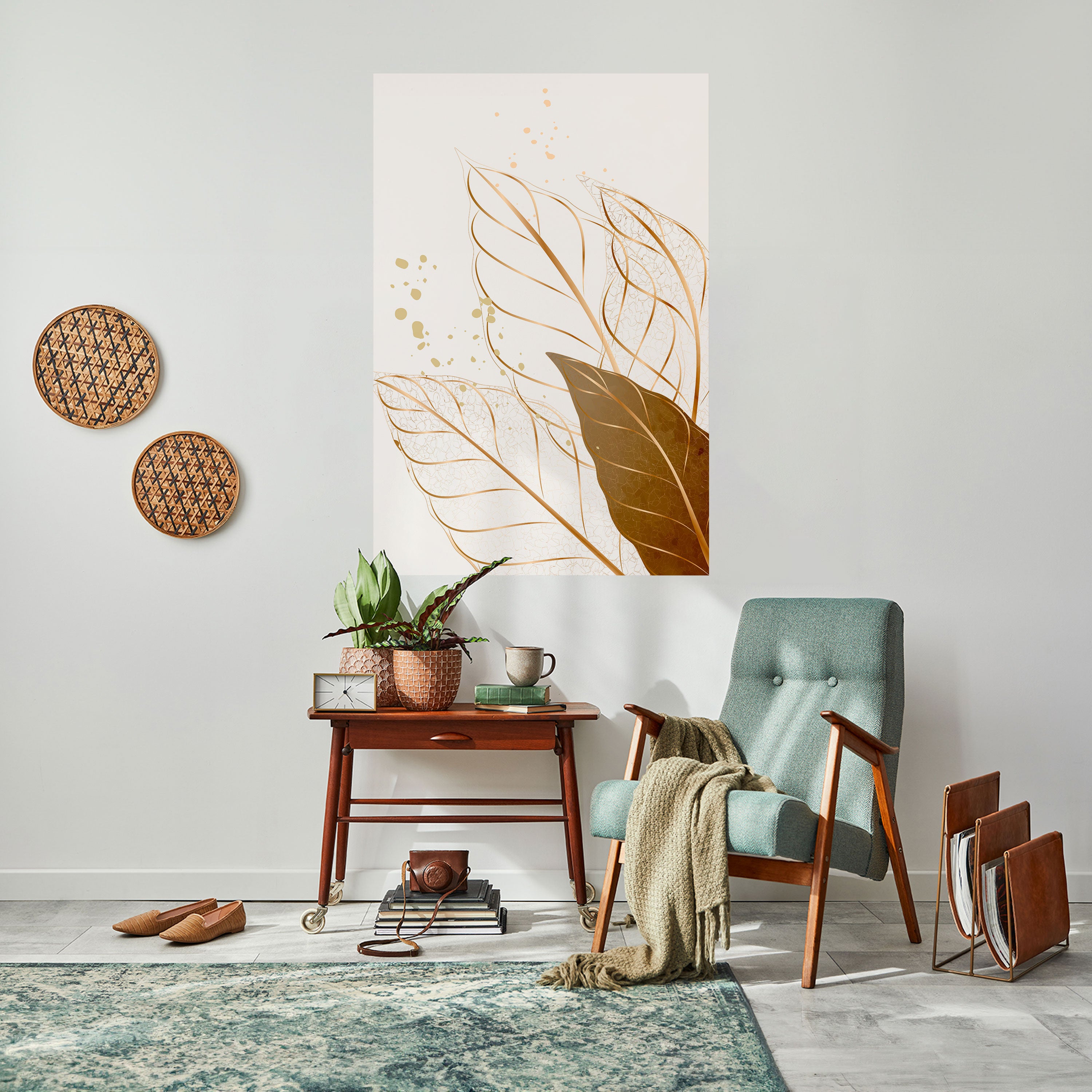 ELEGANCE IN FOLIAGE Peel and Stick Vertical Poster