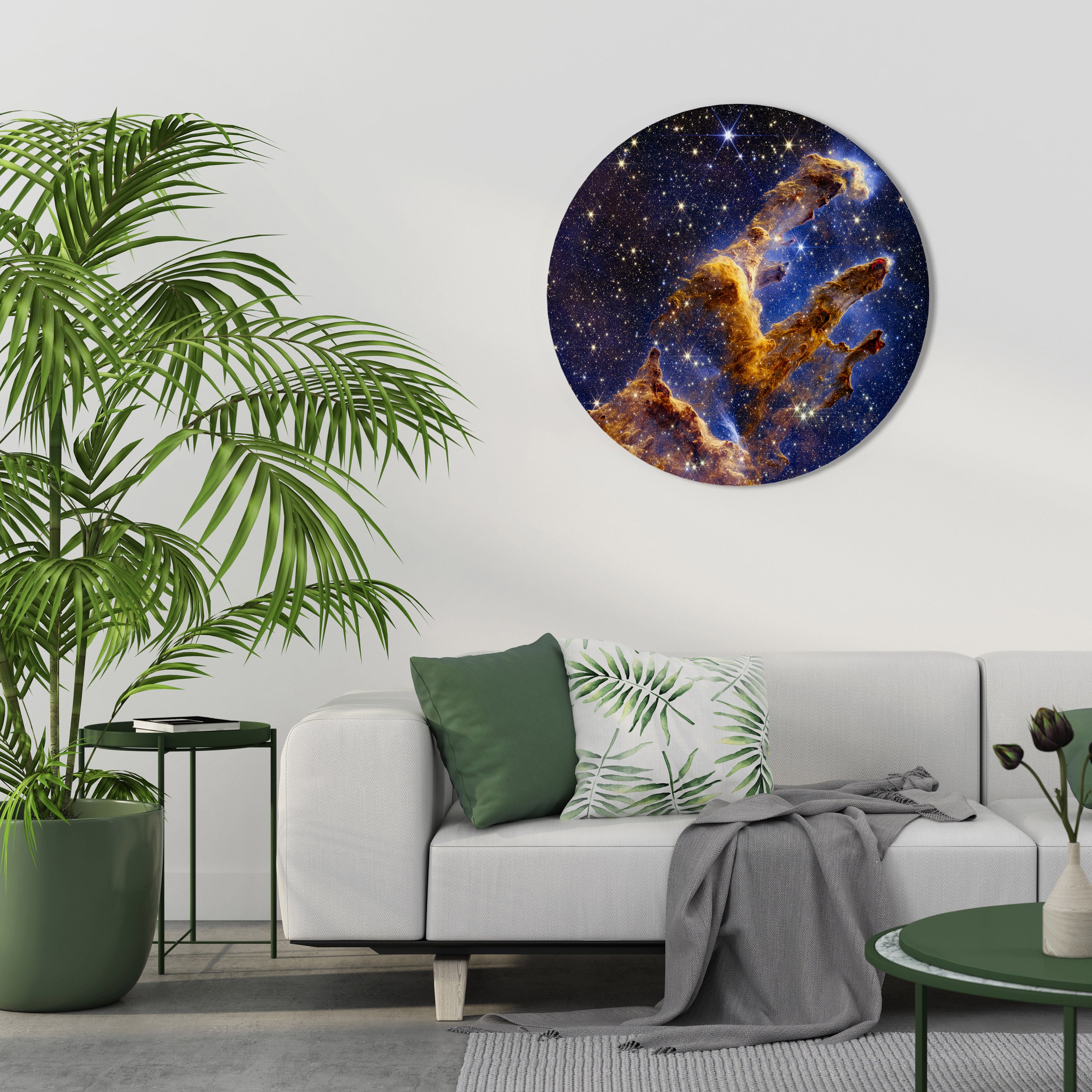 COSMIC DREAMSCAPE Round Wall Art