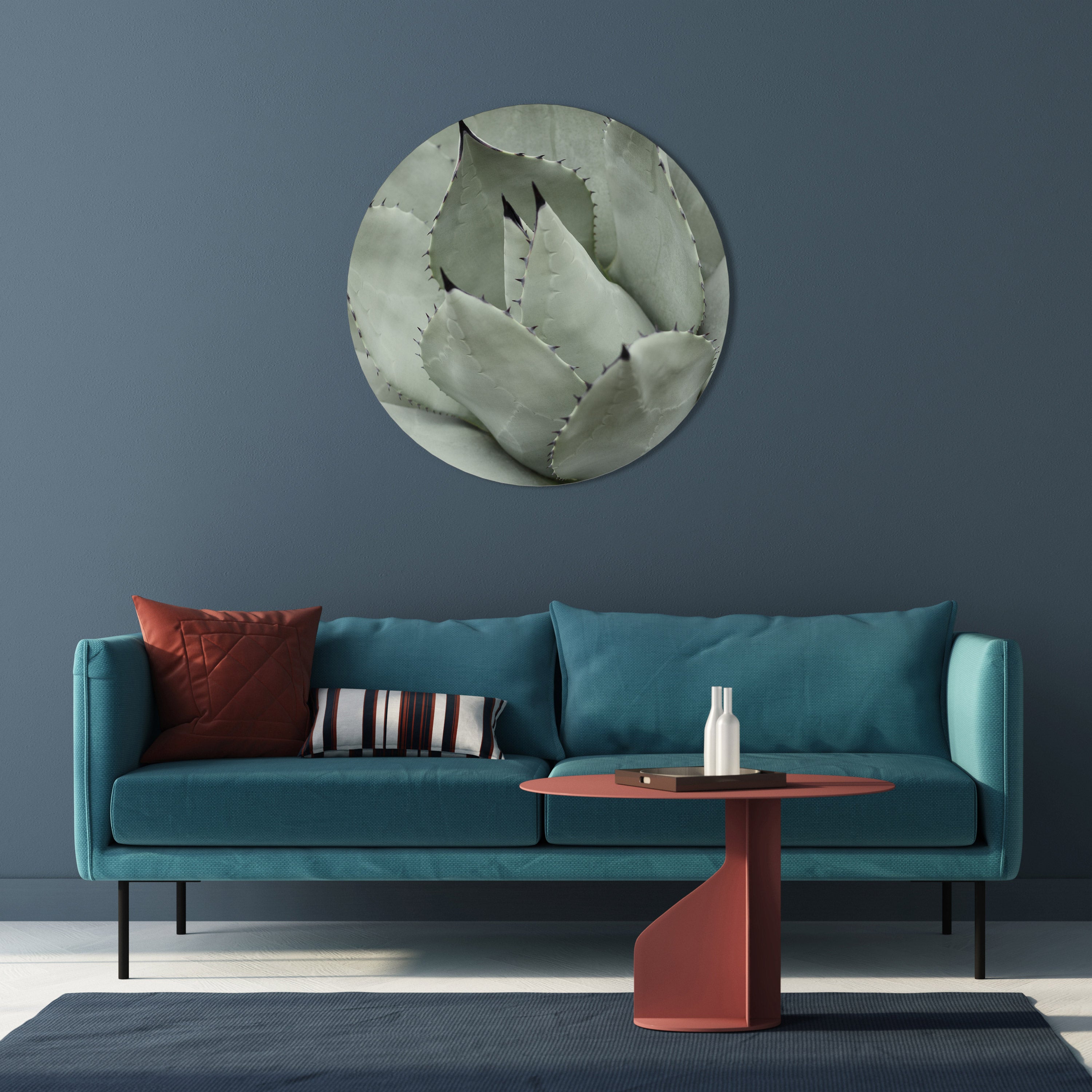 MYSTICAL SUCCULENT DREAM Round Wall Art
