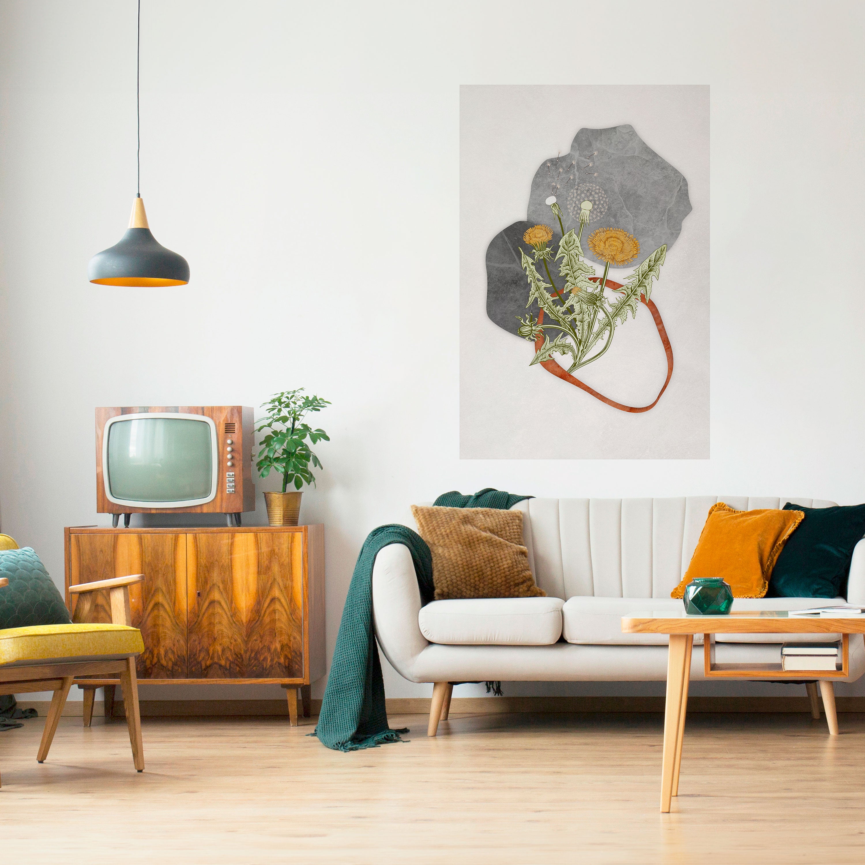 DANDELION RING Peel and Stick Vertical Poster