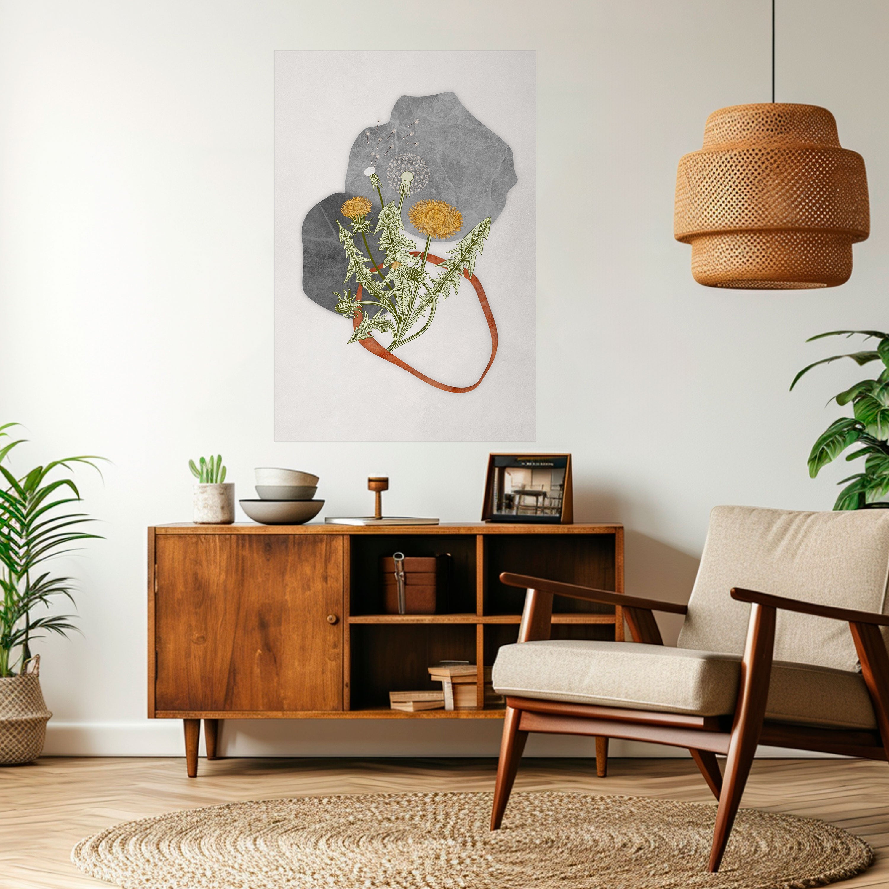 DANDELION RING Peel and Stick Vertical Poster