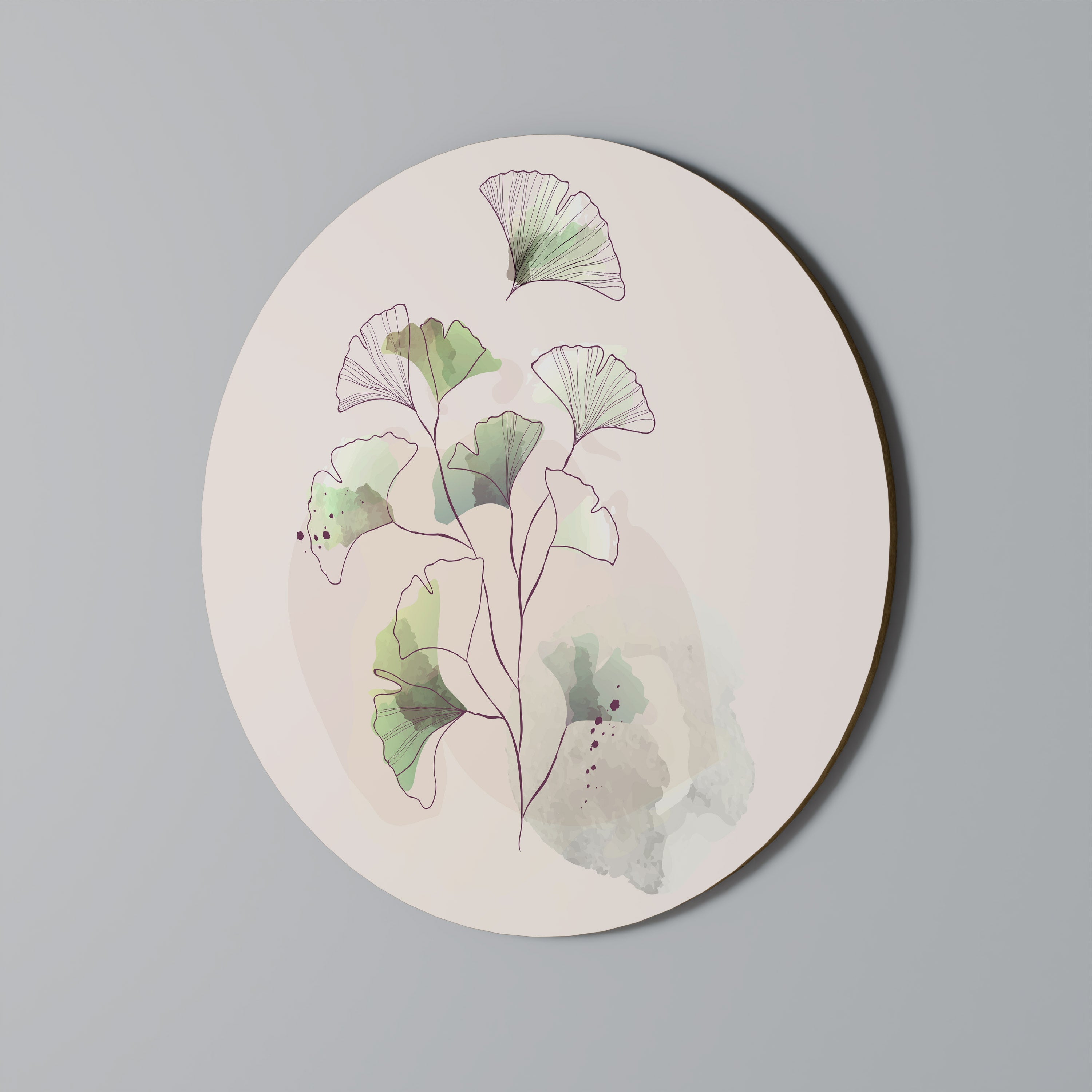 FOLIAGE REVERIE Round Wall Art